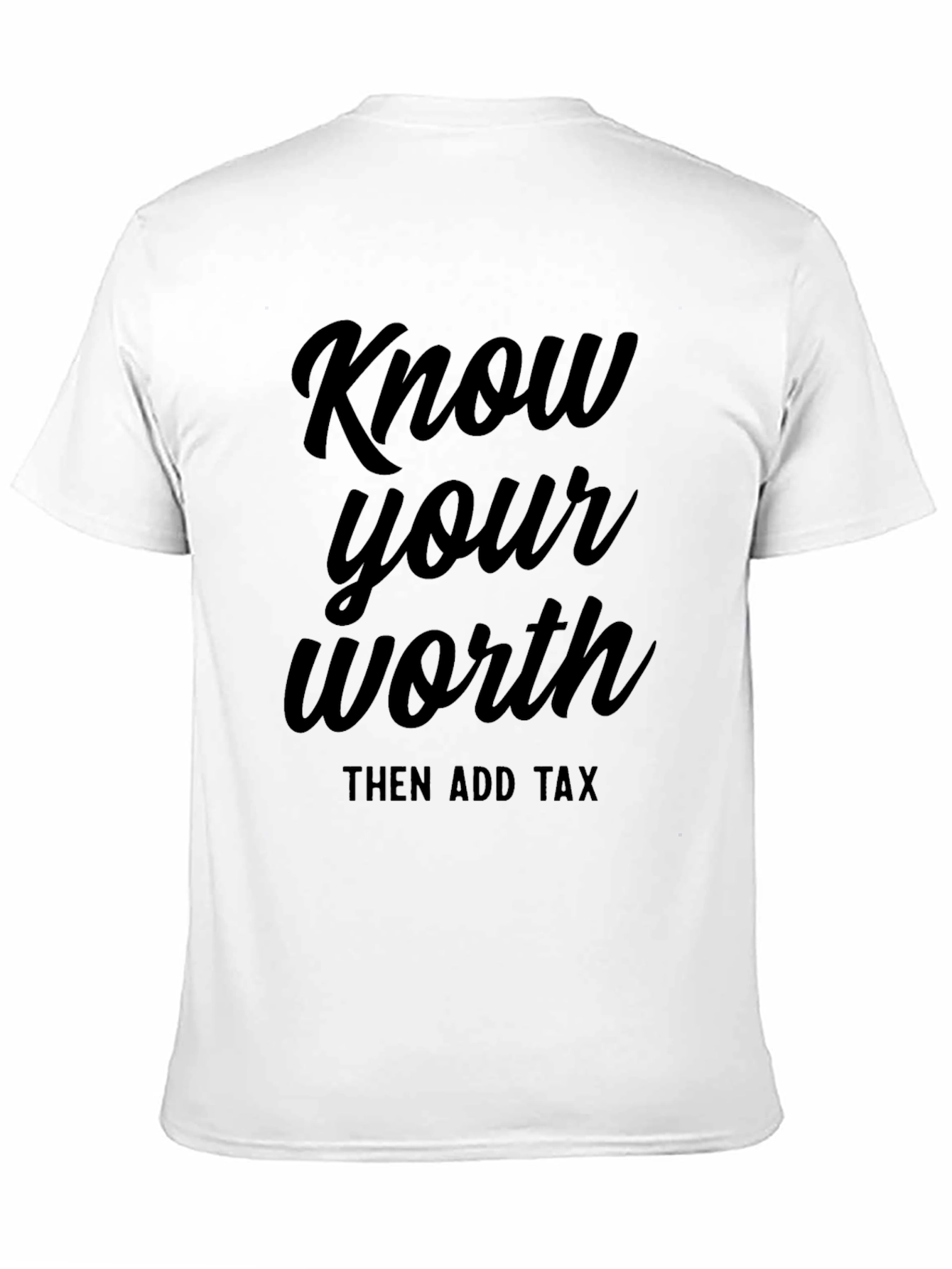 Know Your Worth Black T-Shirt
