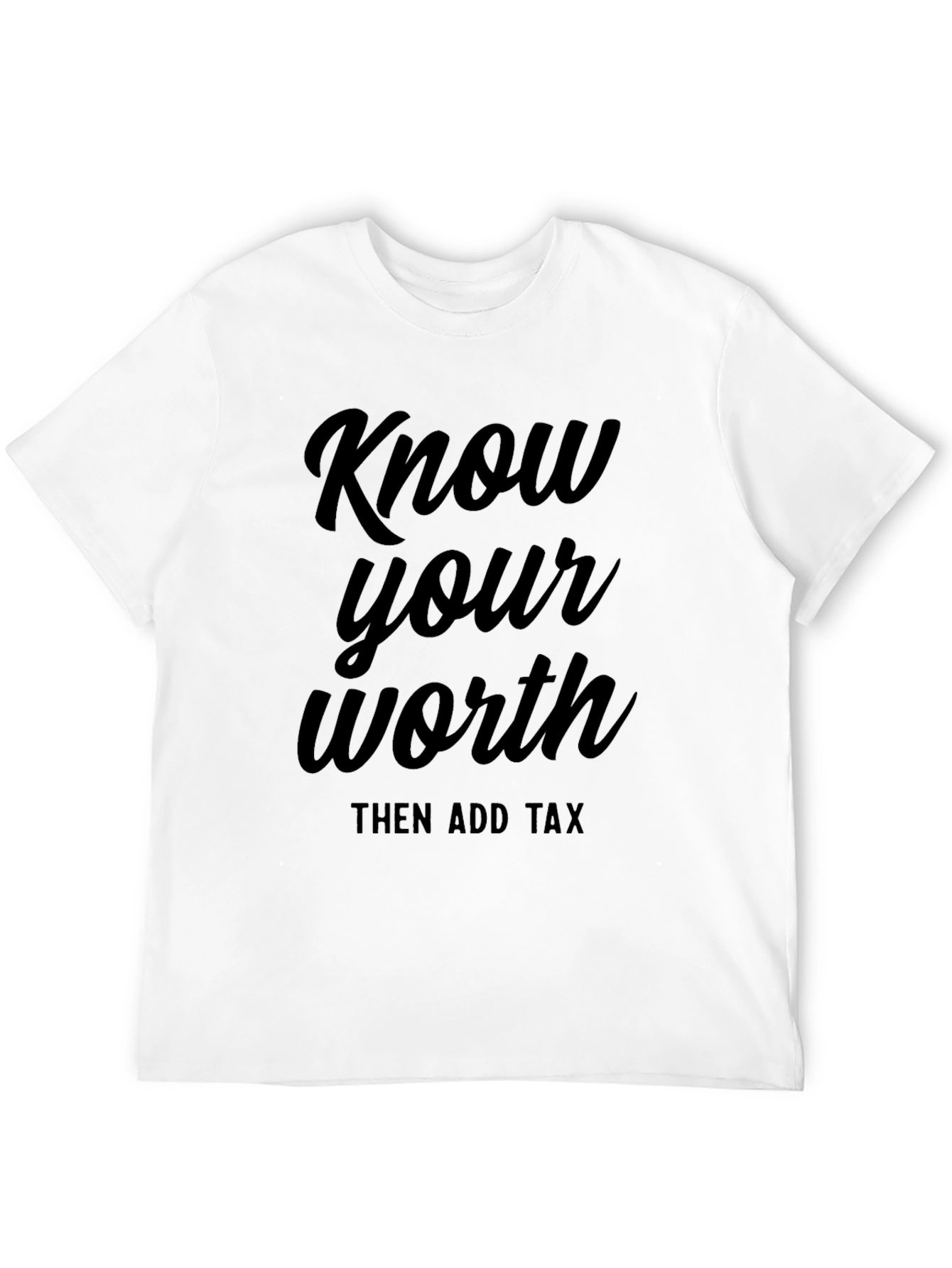 Know Your Worth Black T-Shirt