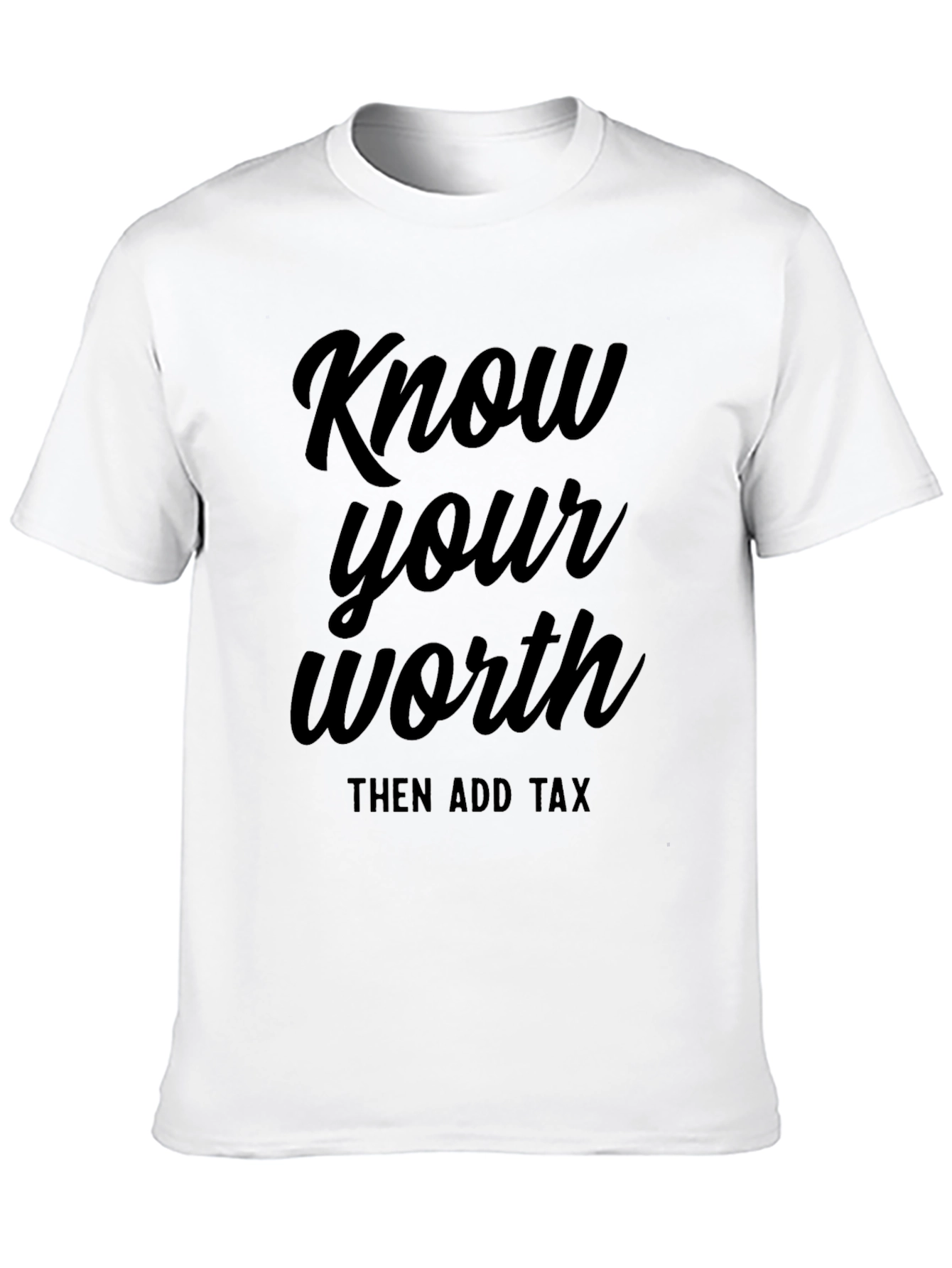 Know Your Worth Black T-Shirt