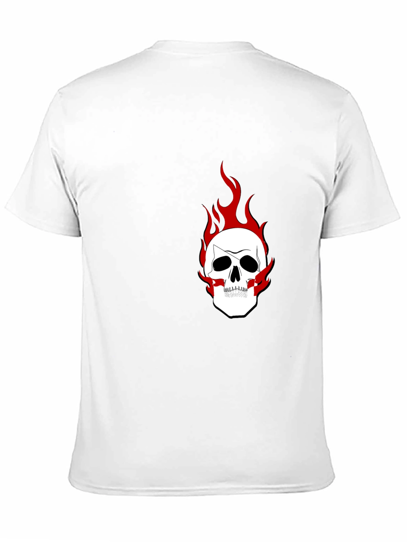 Mens Black Skull Graphic Tee