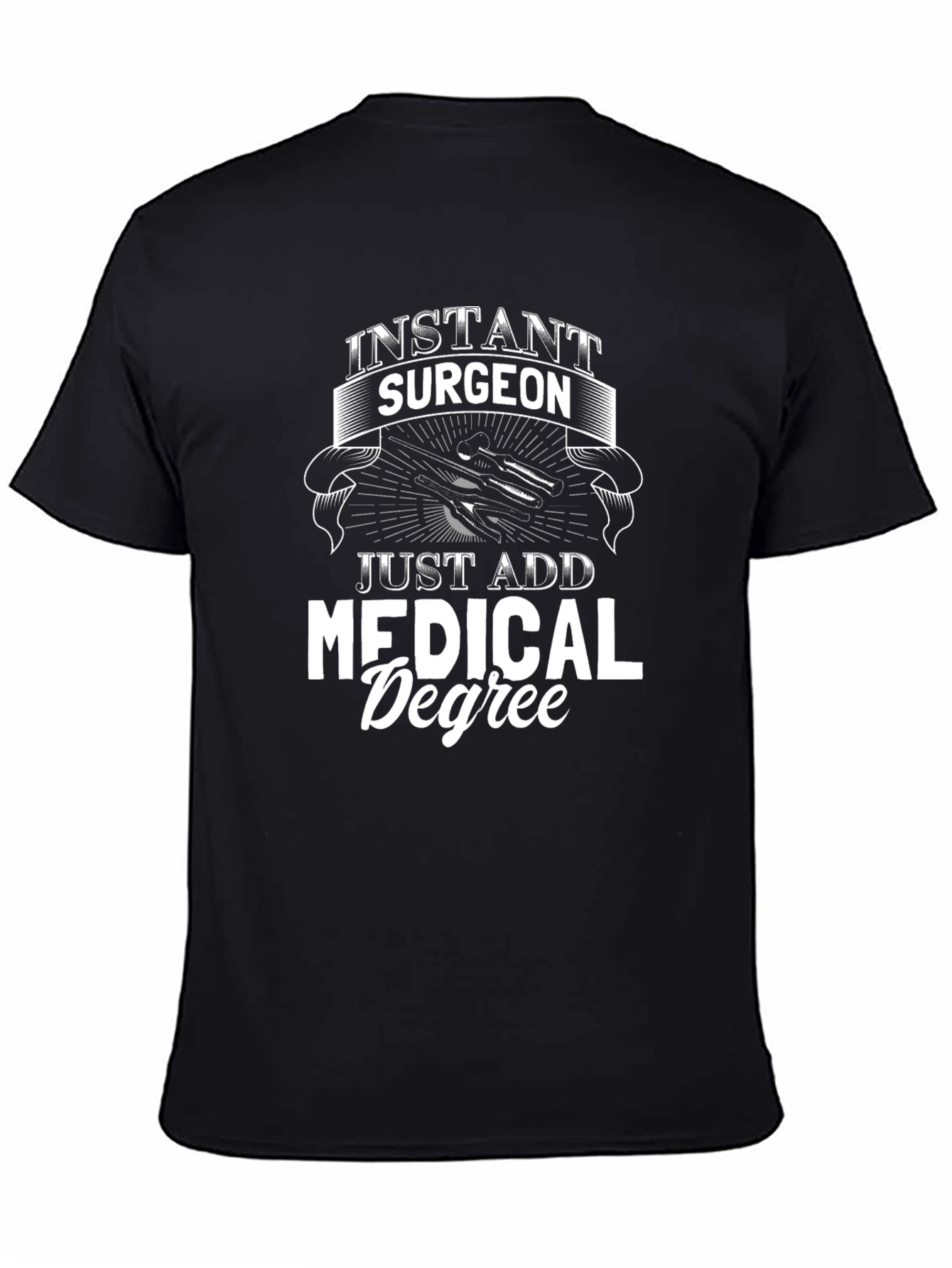 Instant Surgeon Mens Black T-Shirt
