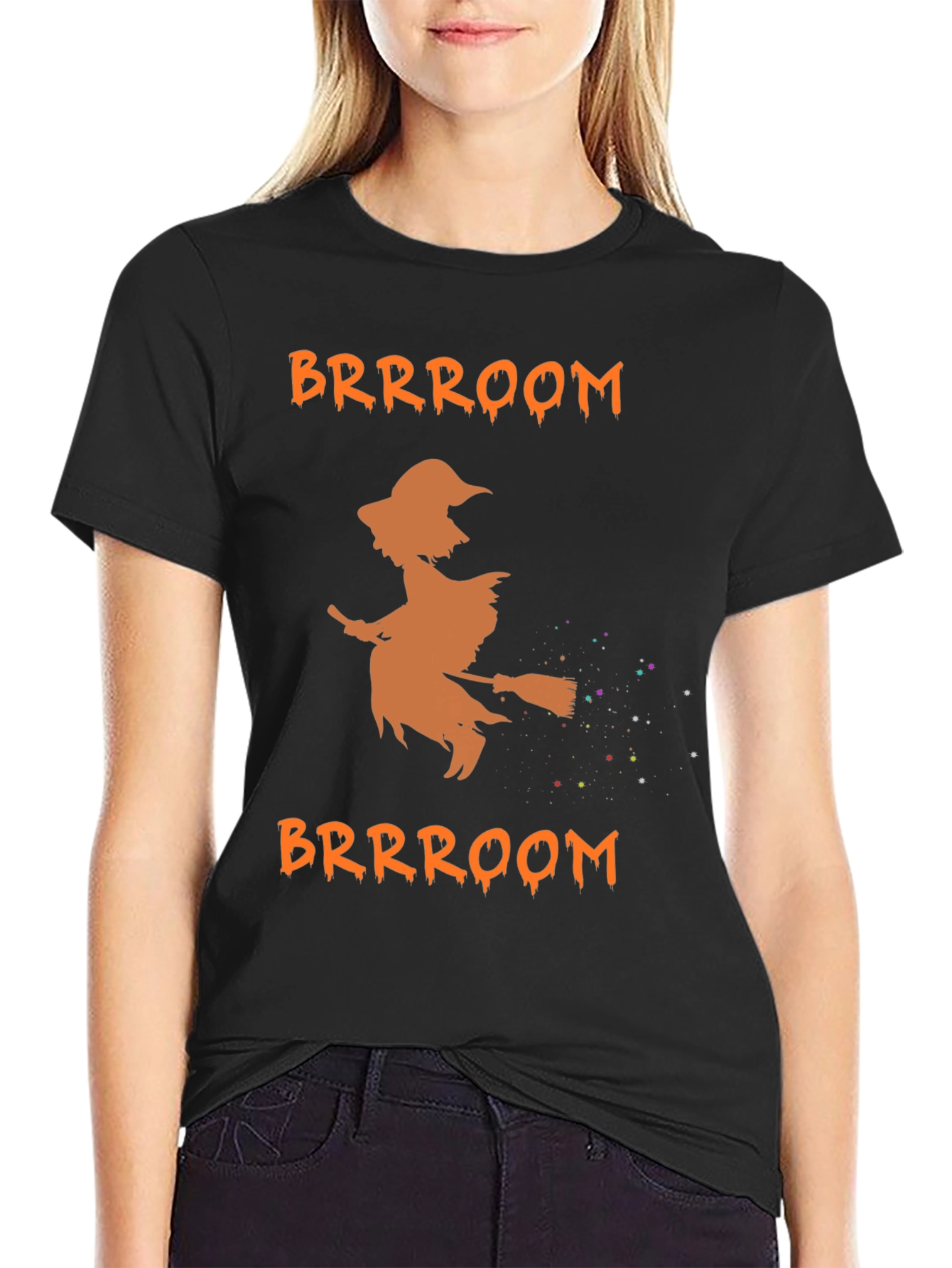 Witch Brrroom Halloween T-Shirt