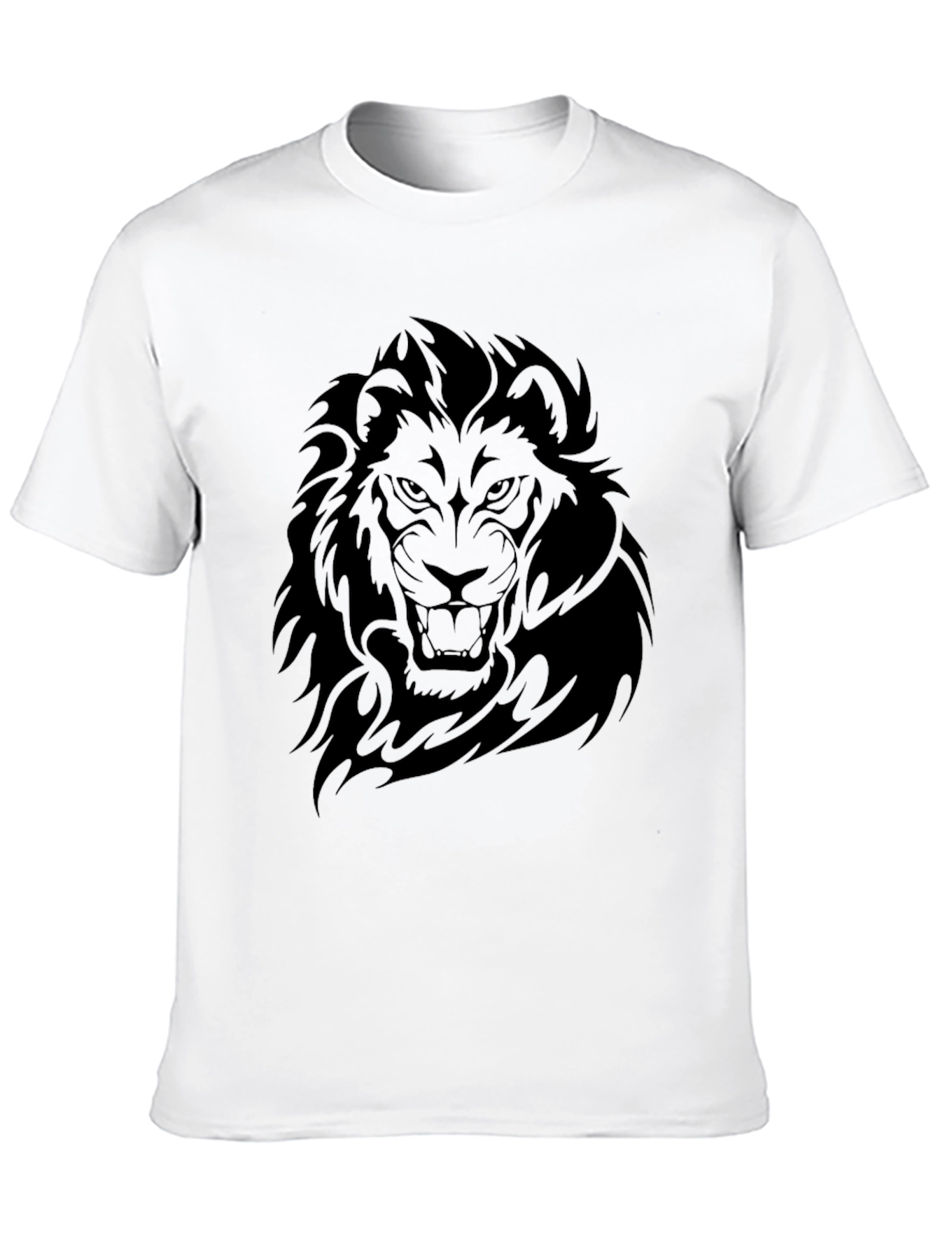 Black Lion Graphic Tee - Mens Fashion