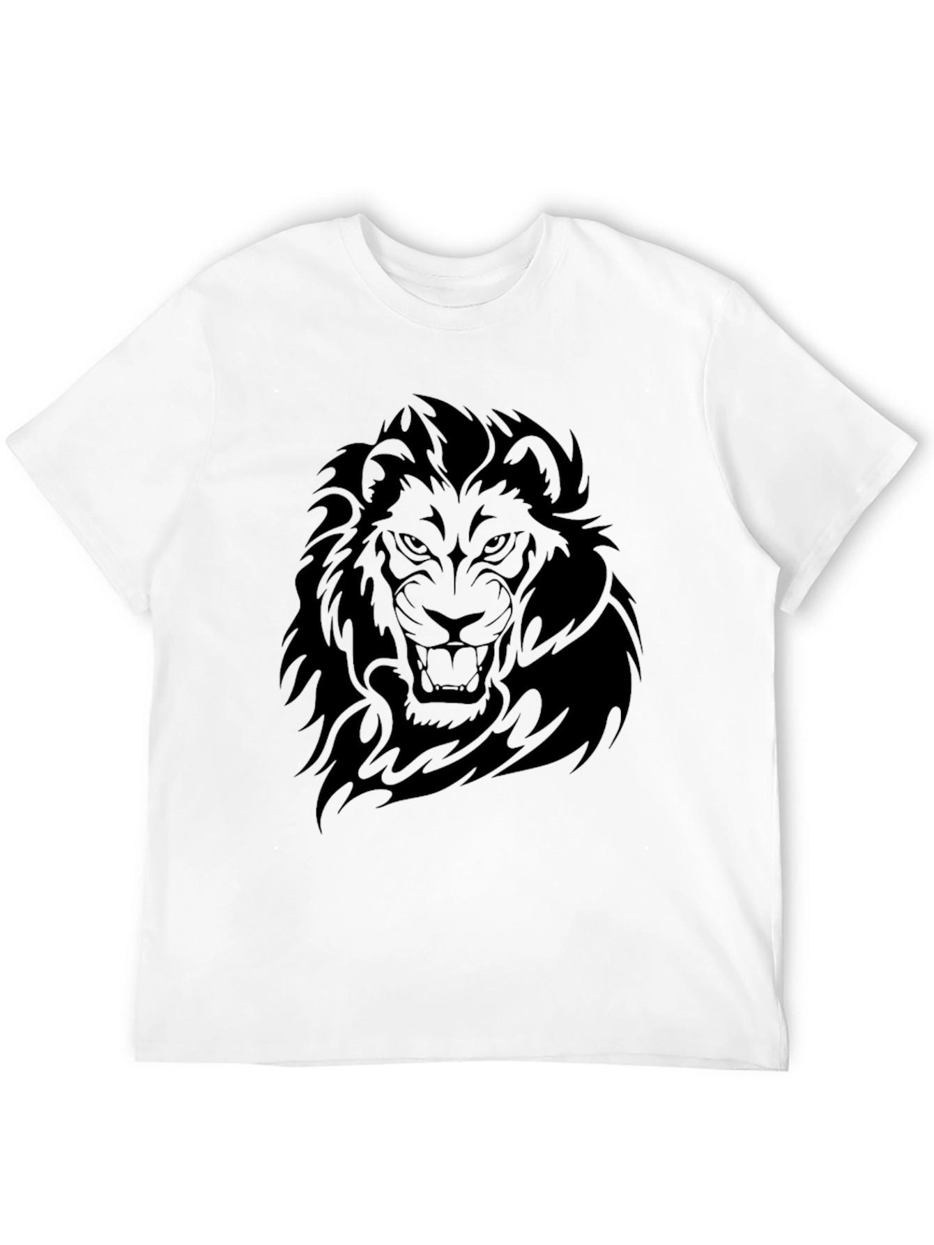 Black Lion Graphic Tee - Mens Fashion