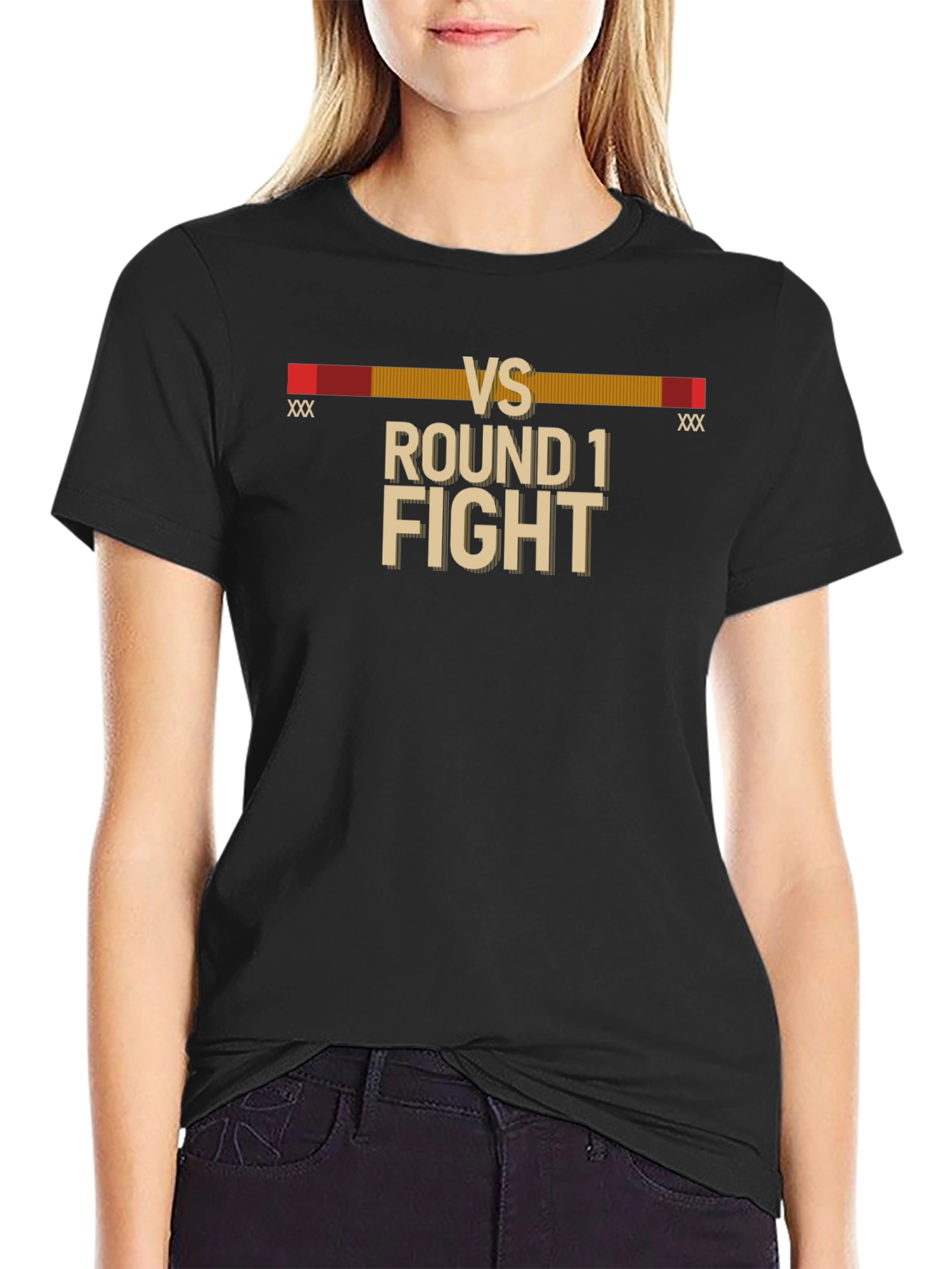 Round 1 Fight Black T-Shirt