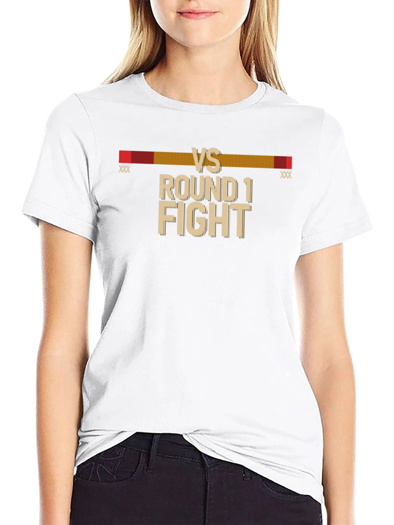 Round 1 Fight Black T-Shirt