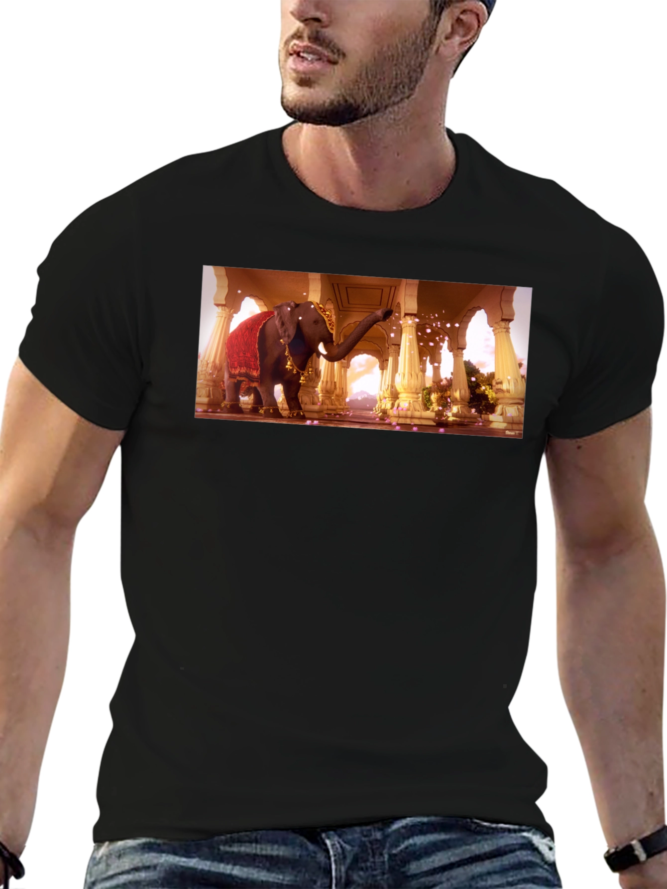 Elephant Temple Graphic Tee