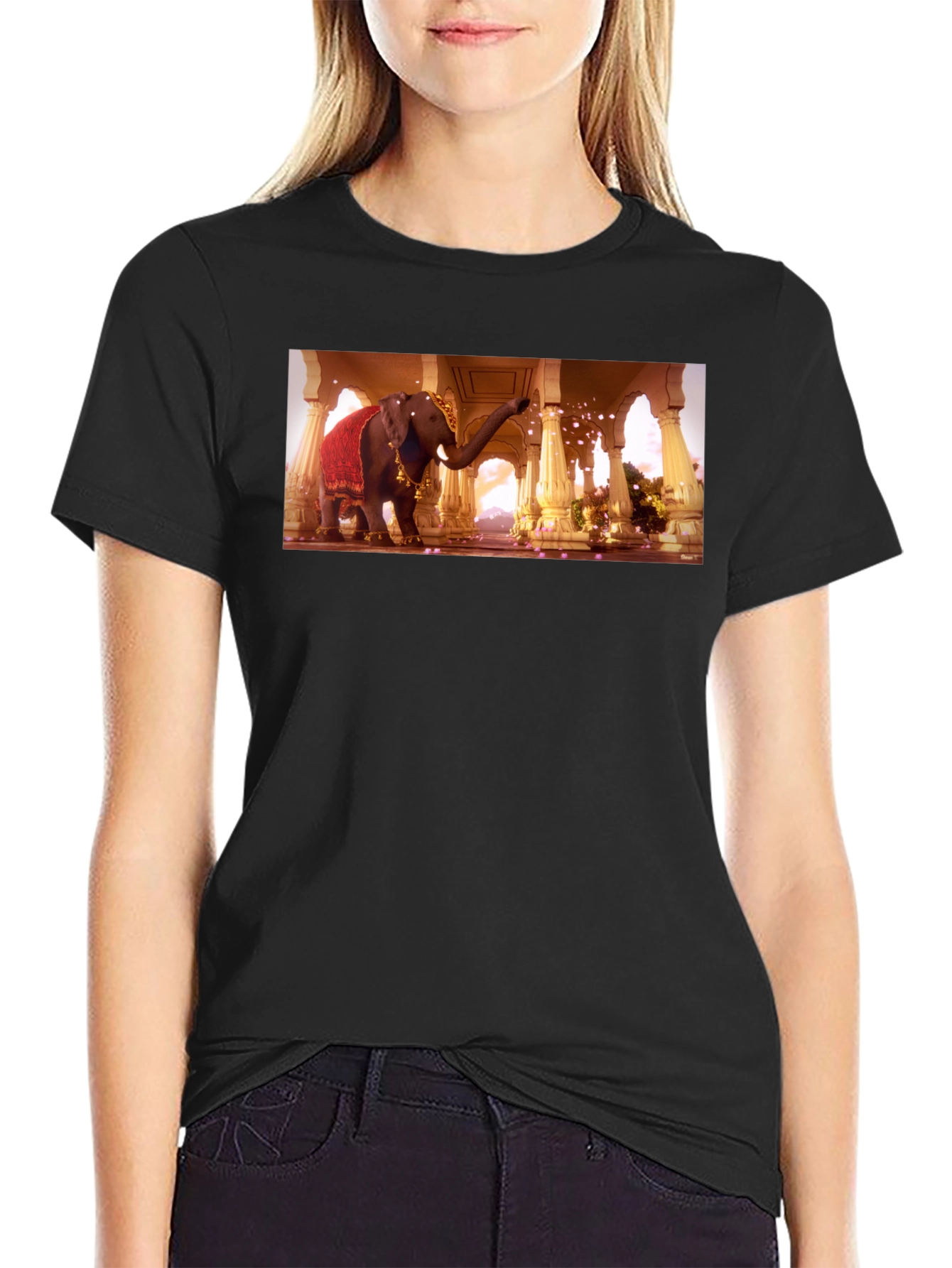 Elephant Temple Graphic Tee