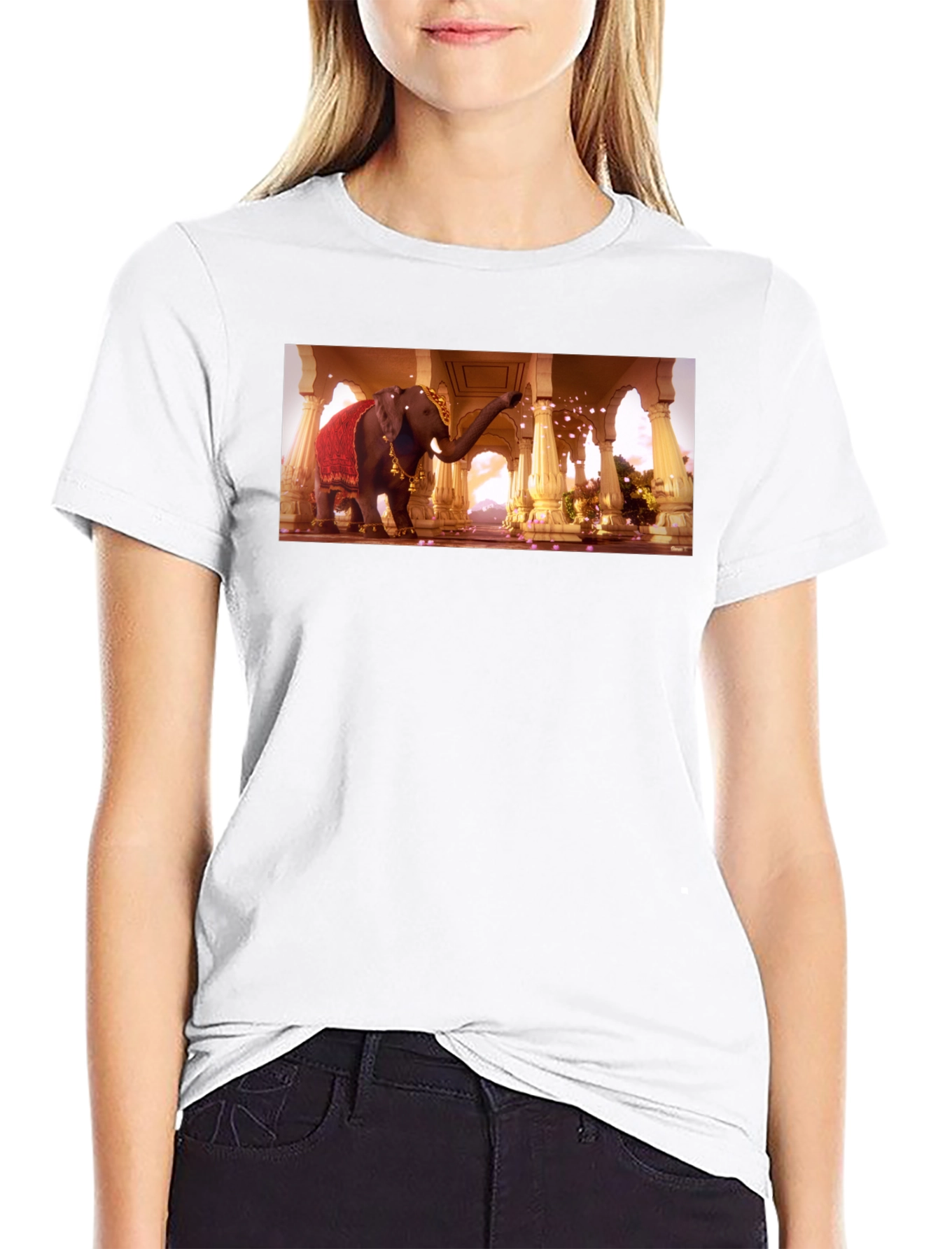 Elephant Temple Graphic Tee