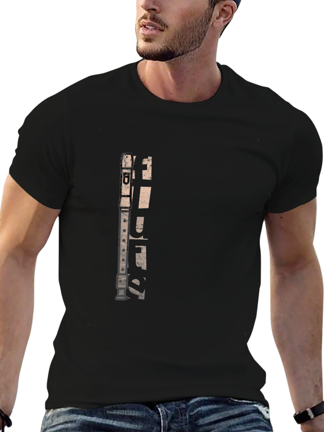 Flute Graphic Tee - Music Lovers Gift
