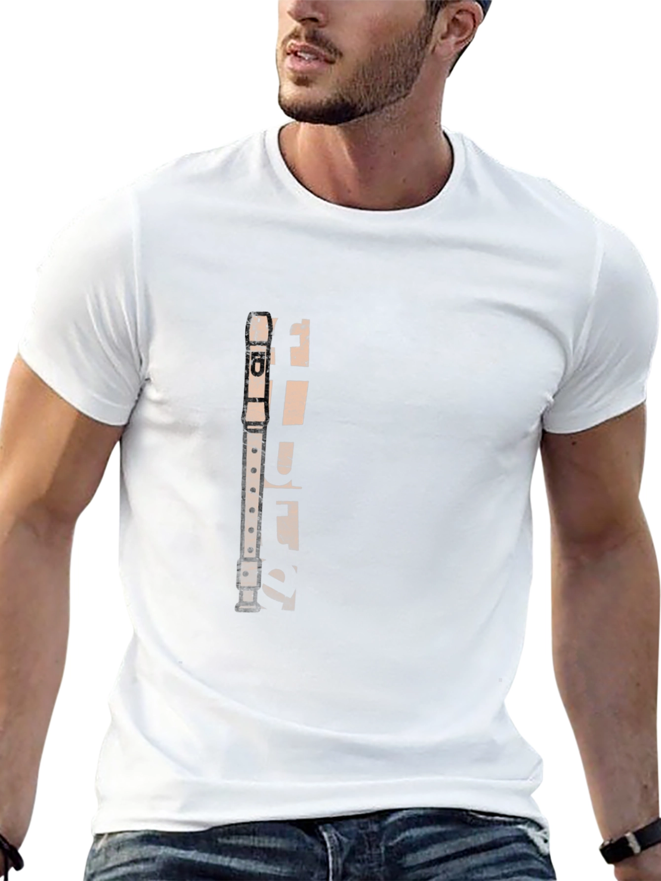 Flute Graphic Tee - Music Lovers Gift
