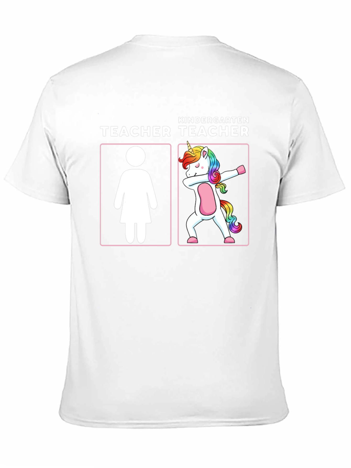 Kindergarten Teacher Unicorn Dabbing T-Shirt
