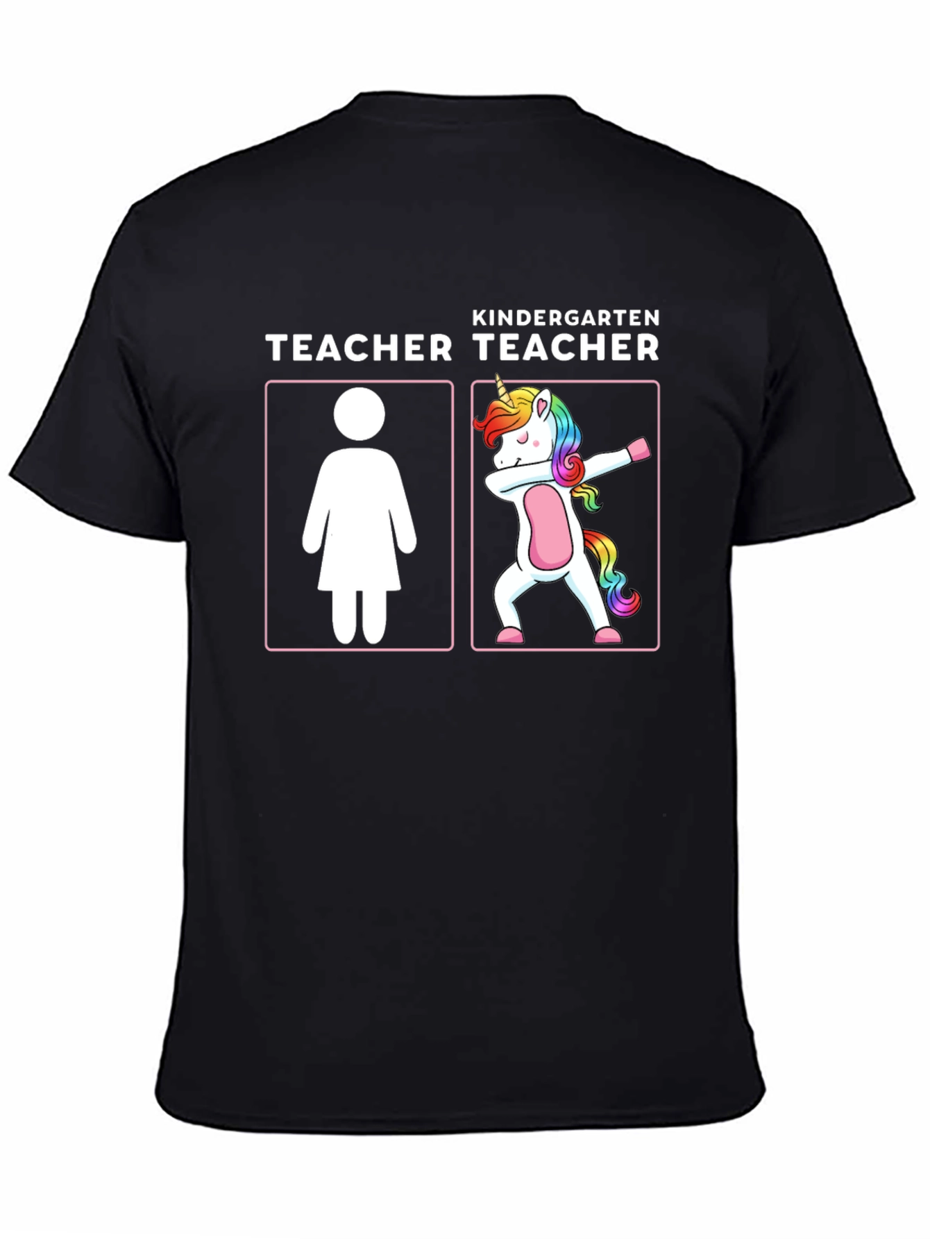Kindergarten Teacher Unicorn Dabbing T-Shirt