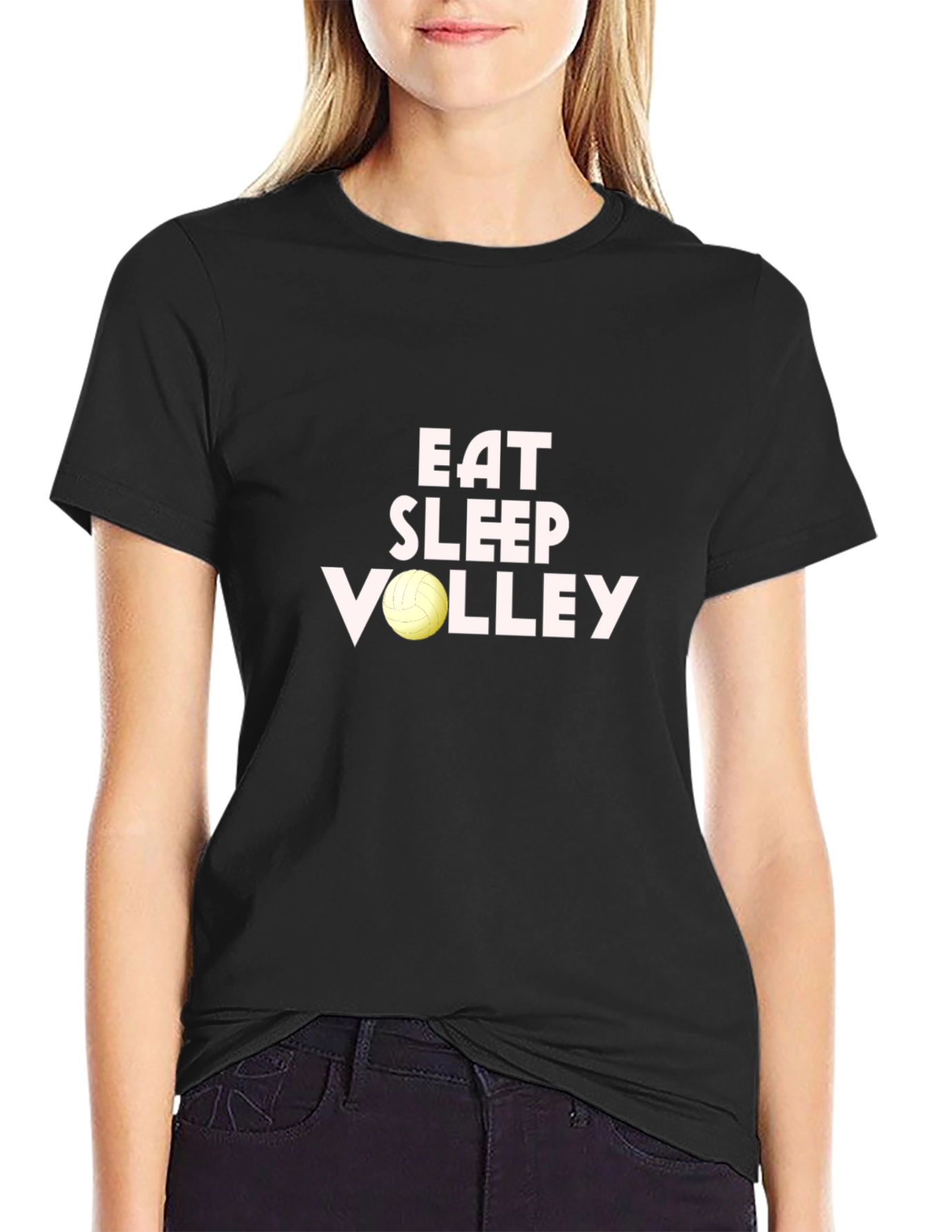 Eat Sleep Volley T-Shirt - Volleyball Lover Tee