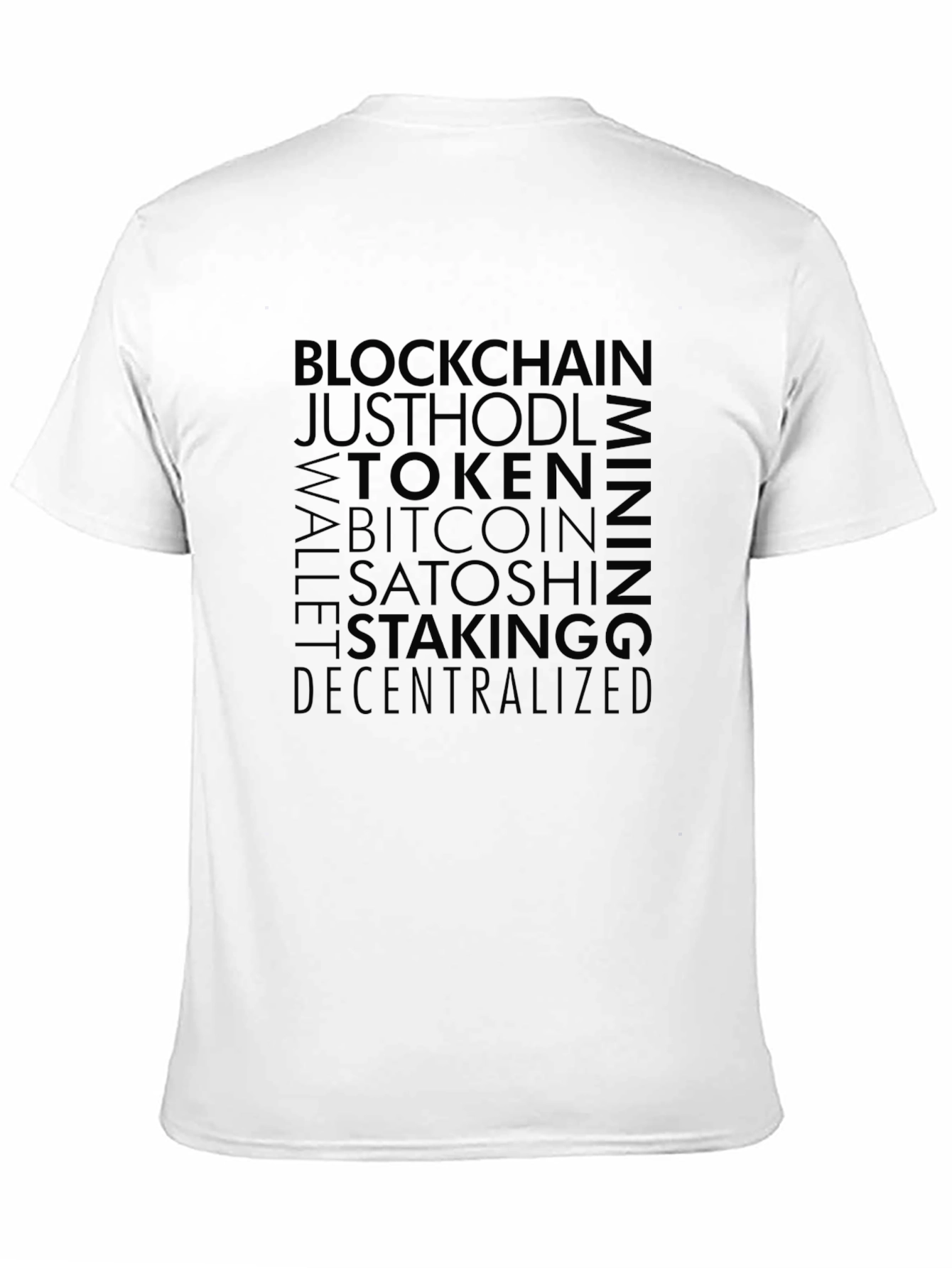 Crypto T-Shirt - Blockchain Bitcoin Design