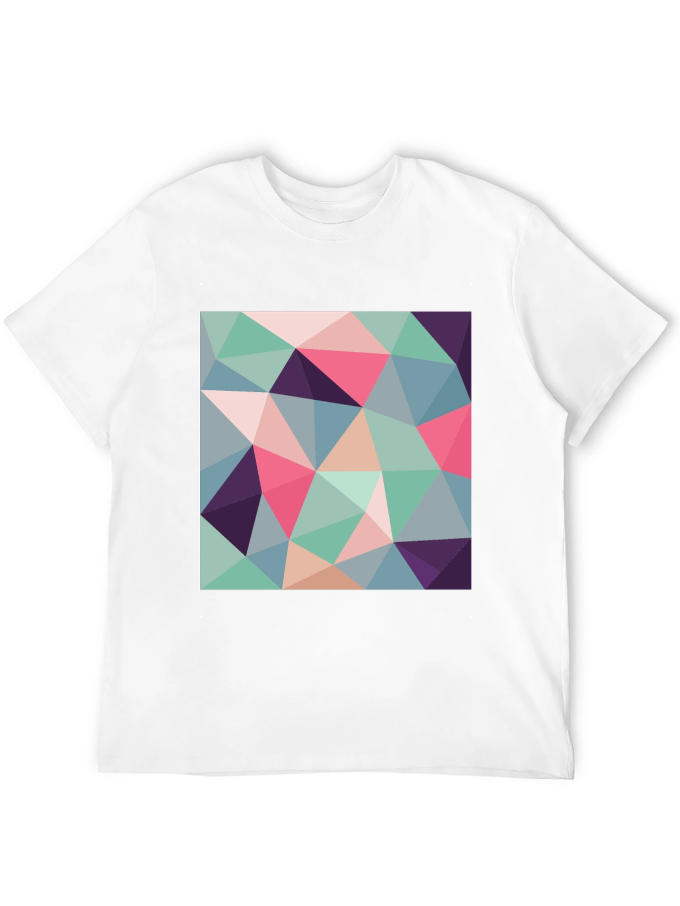 Geometric Triangle Pattern T-Shirt - Modern Art Design