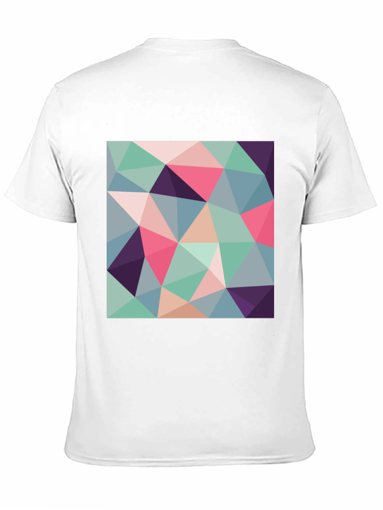 Geometric Triangle Pattern T-Shirt - Modern Art Design