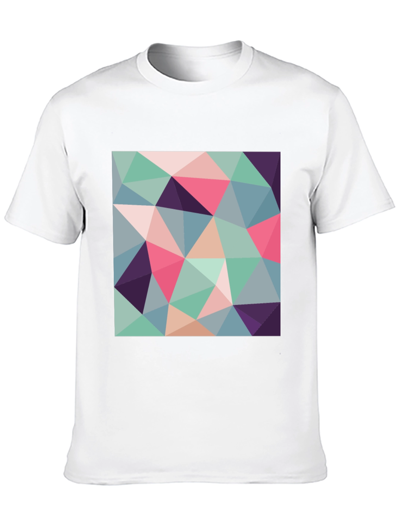 Geometric Triangle Pattern T-Shirt - Modern Art Design