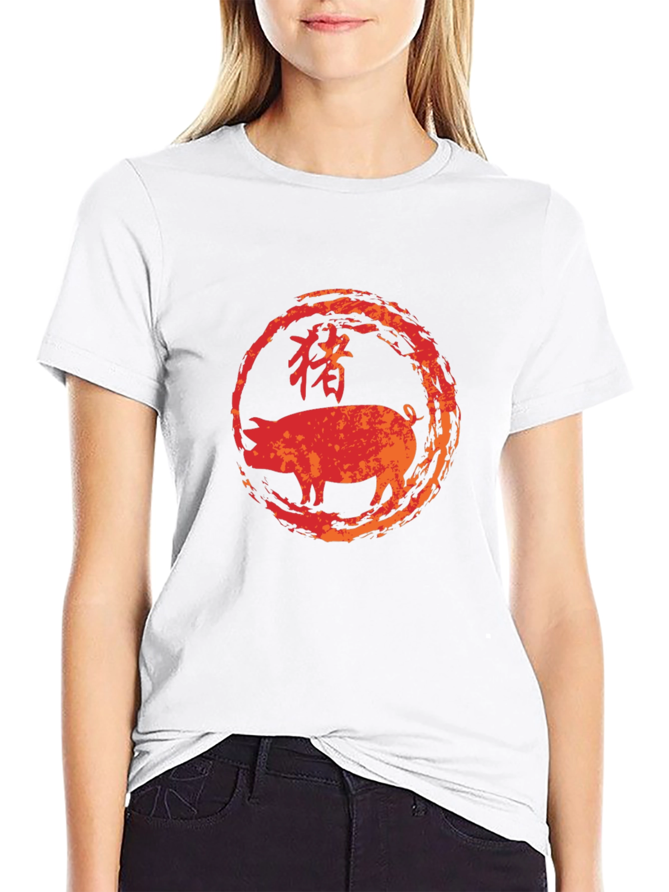 Year of the Pig Graphic Tee - Black