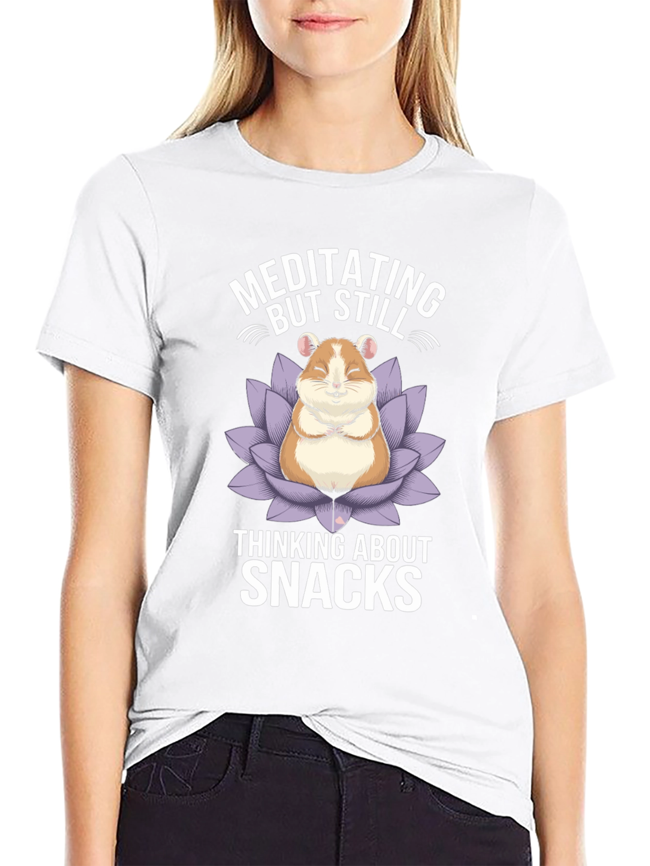 Meditating Hamster Snacks T-Shirt