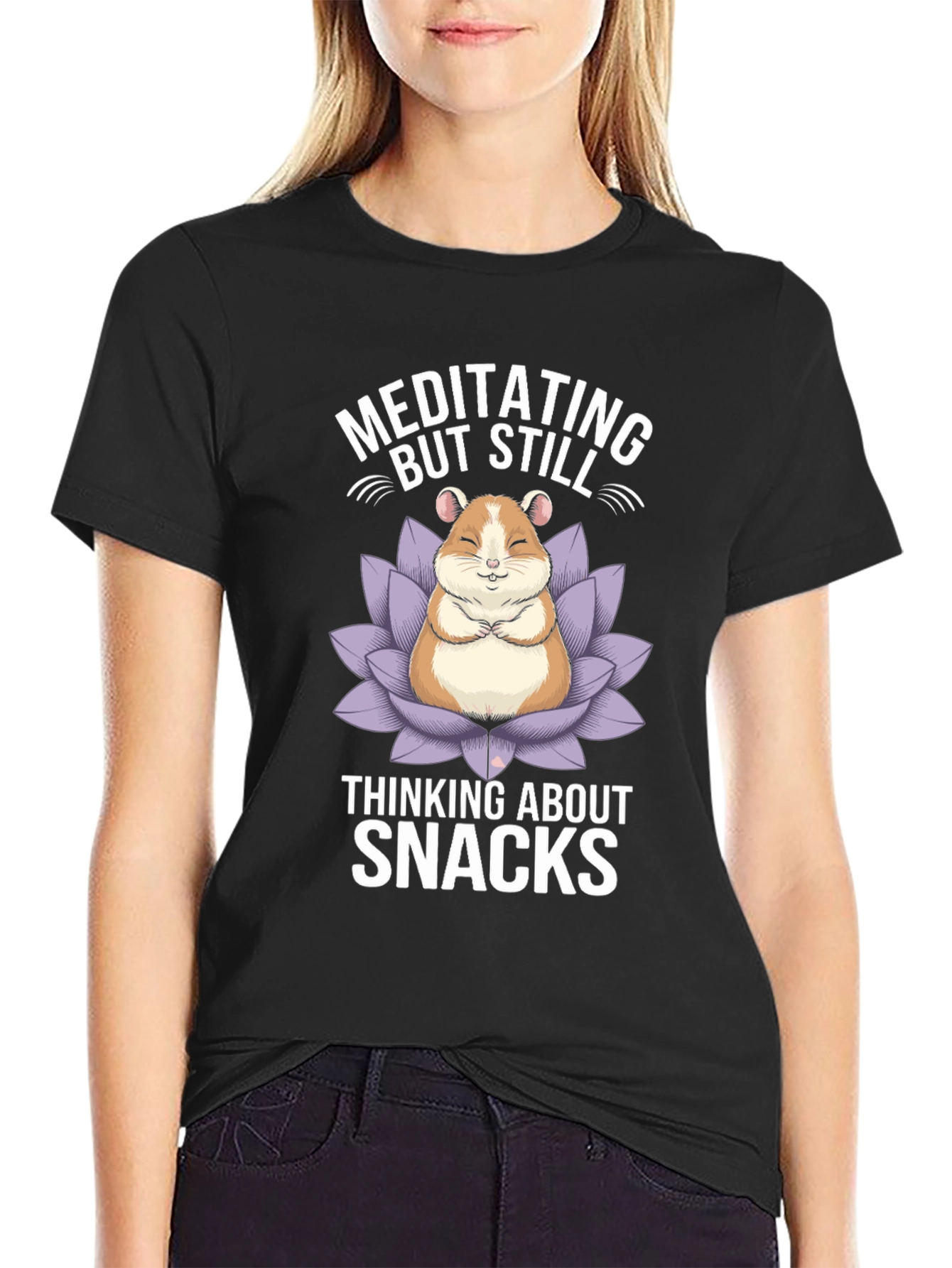Meditating Hamster Snacks T-Shirt