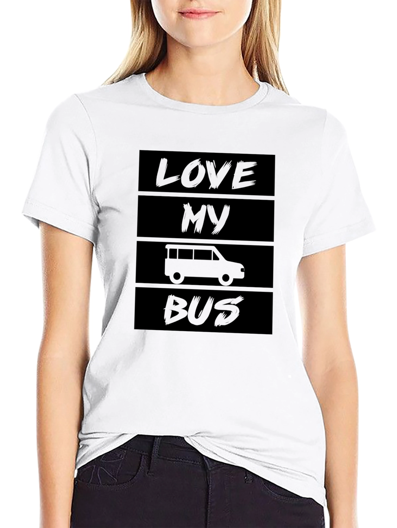 Love My Bus Black T-Shirt - Car Enthusiast Apparel