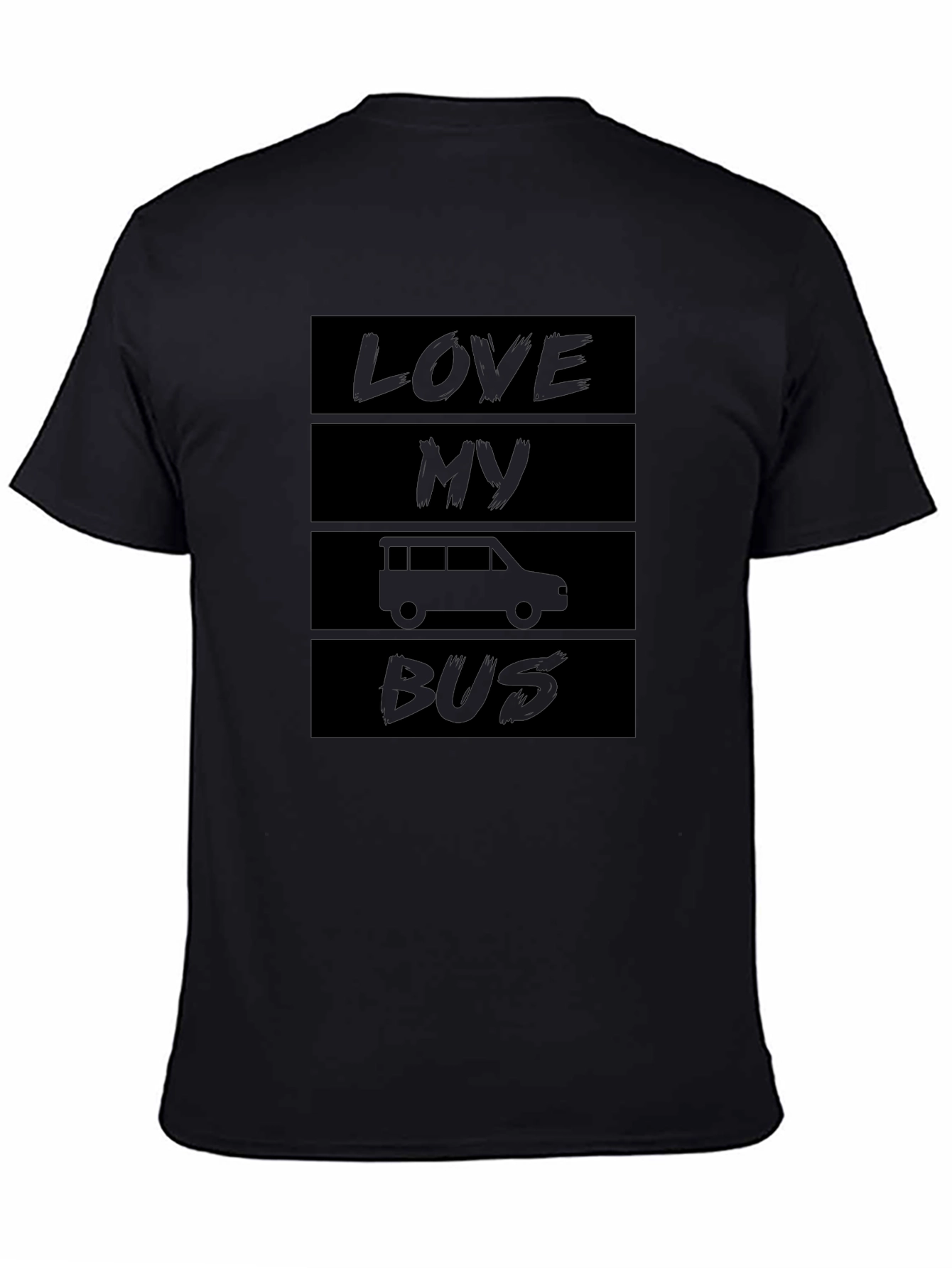 Love My Bus Black T-Shirt - Car Enthusiast Apparel