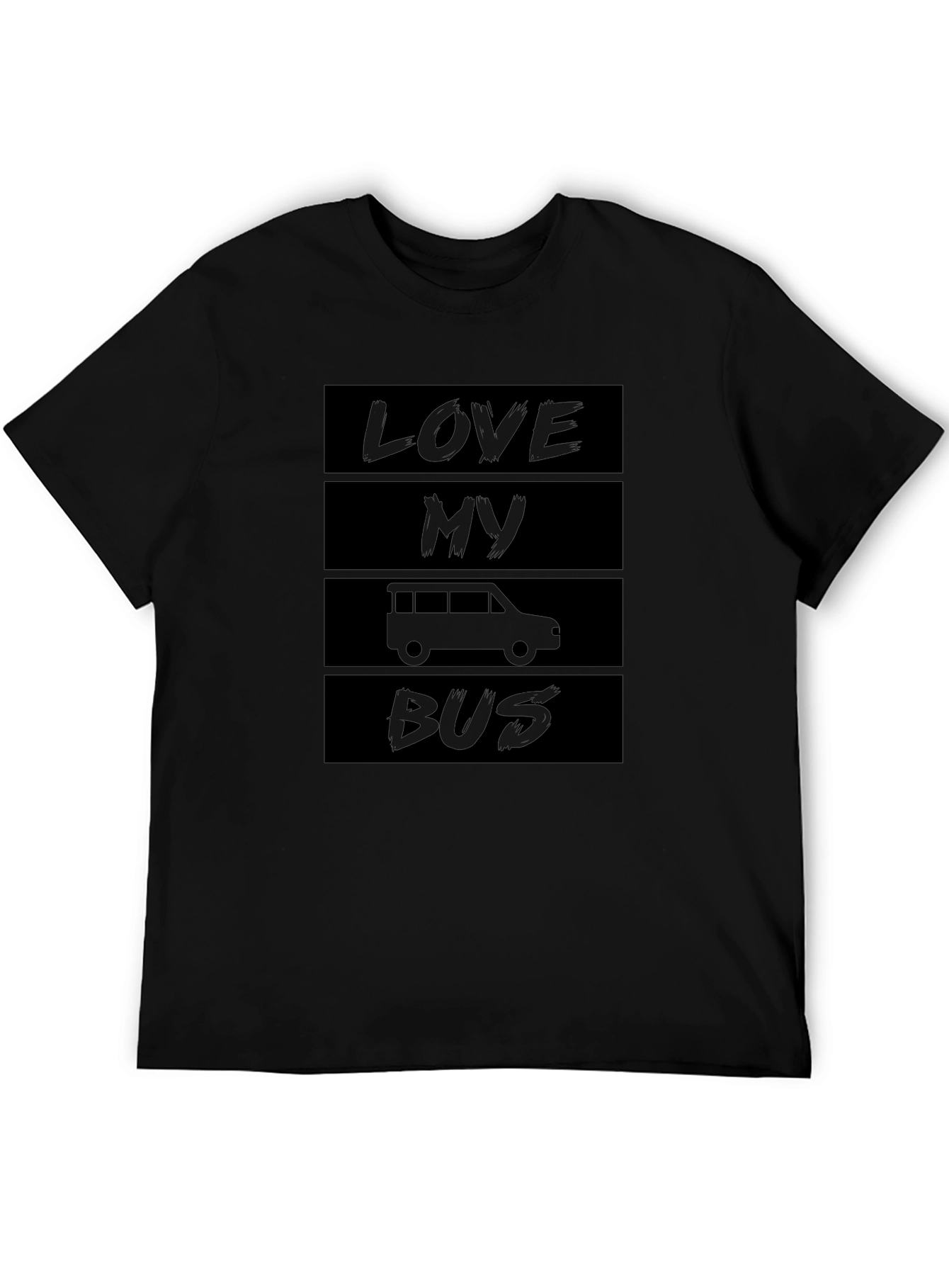 Love My Bus Black T-Shirt - Car Enthusiast Apparel