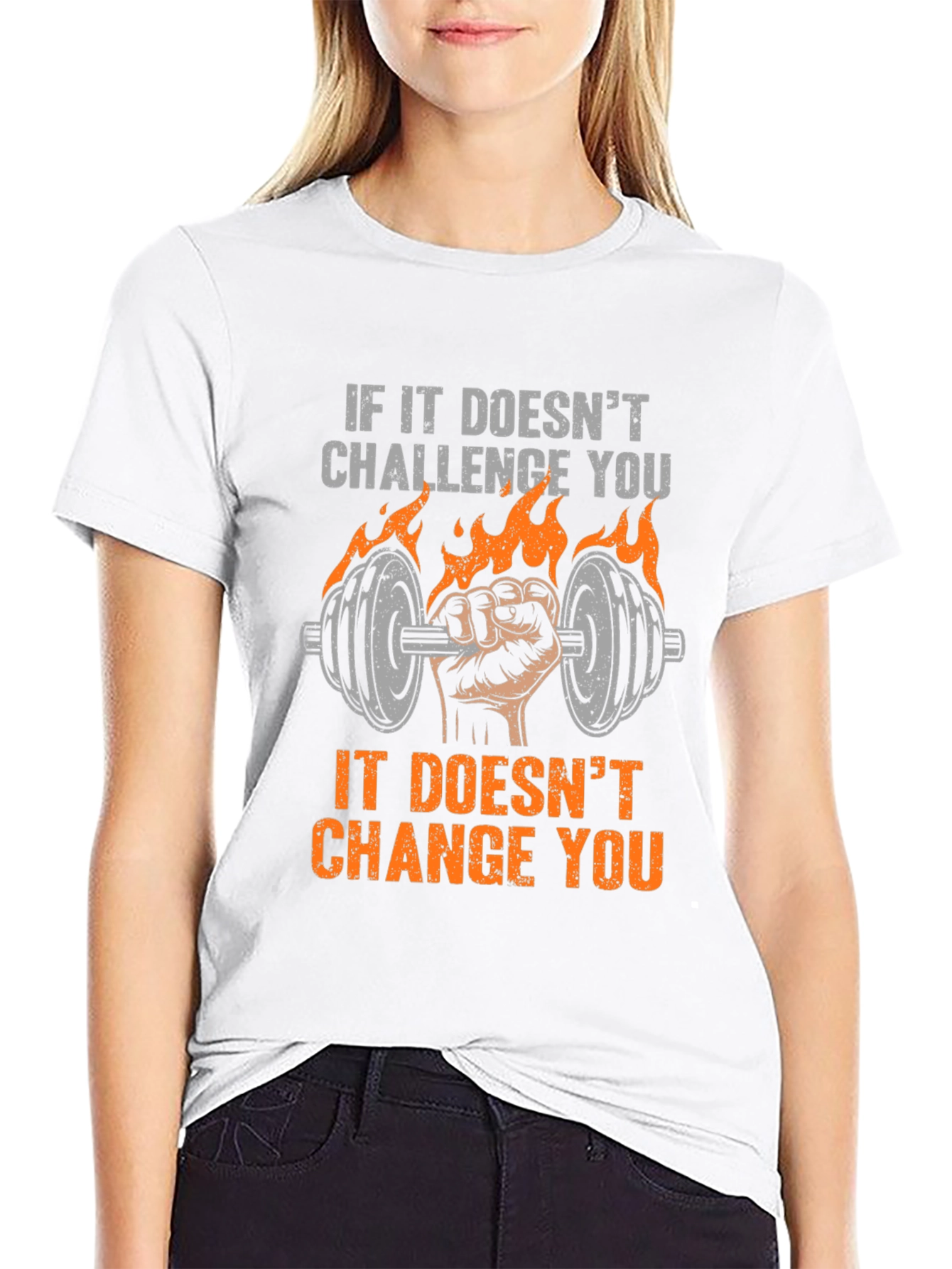 Challenge Changes T-Shirt - Gym Workout Motivation