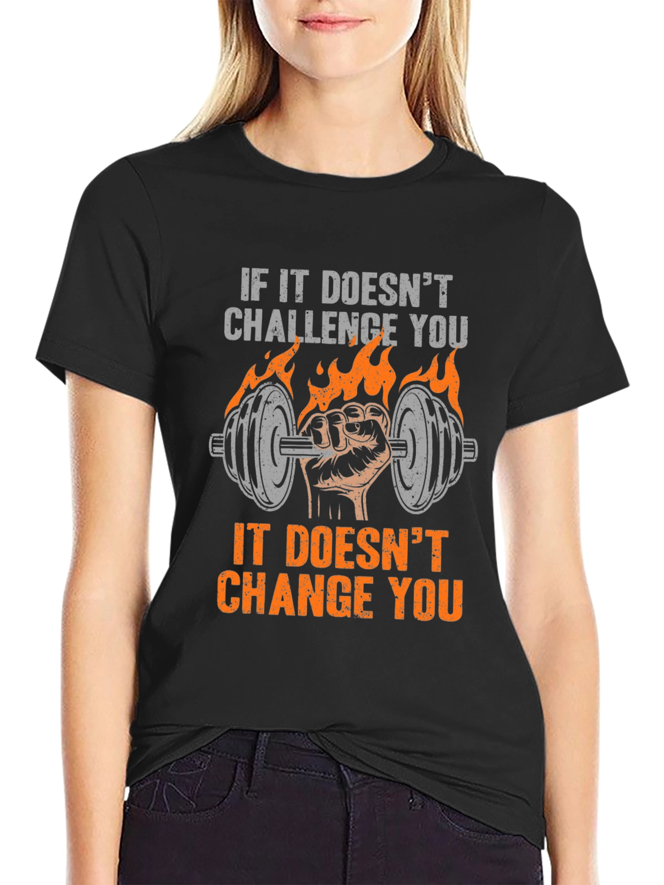 Challenge Changes T-Shirt - Gym Workout Motivation