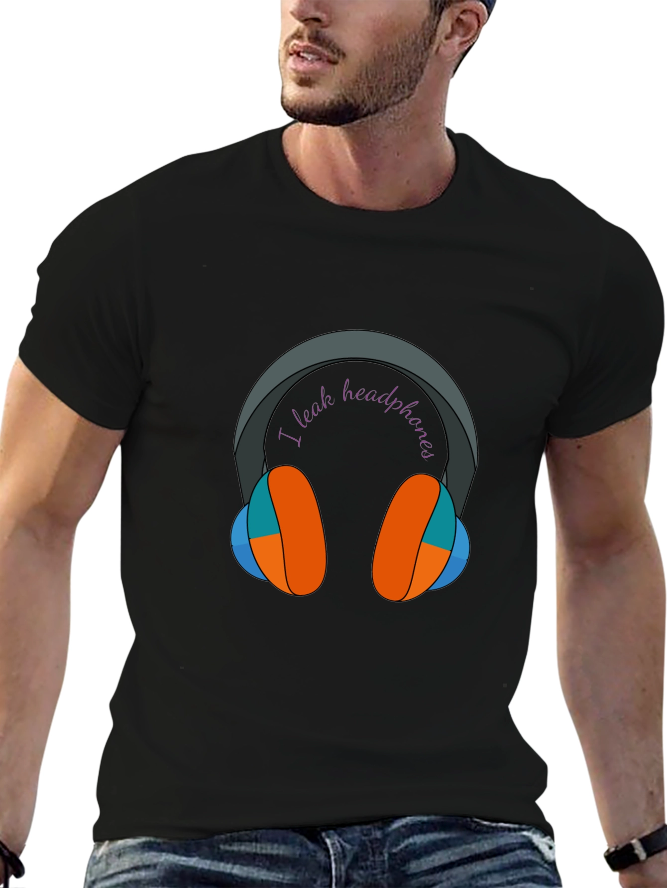 I Leak Headphones Graphic Tee