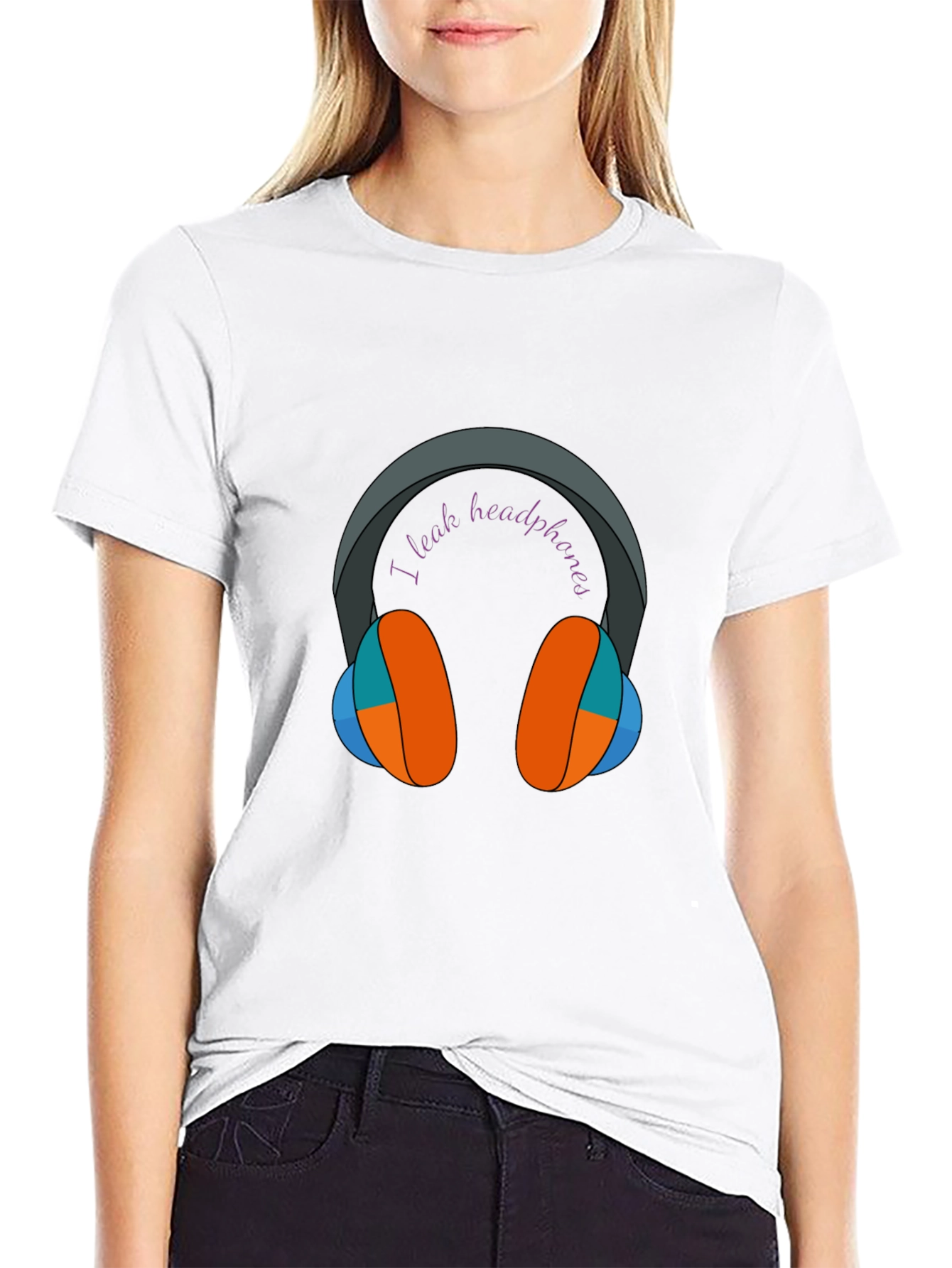 I Leak Headphones Graphic Tee