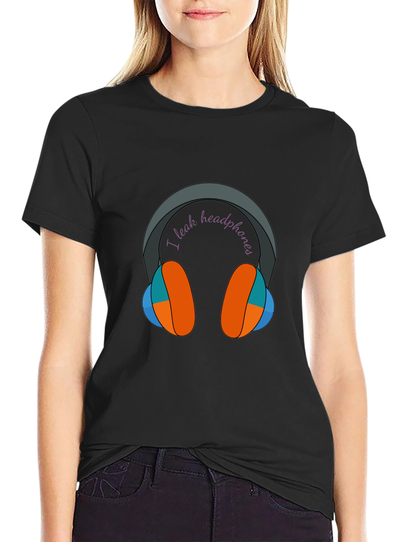 I Leak Headphones Graphic Tee