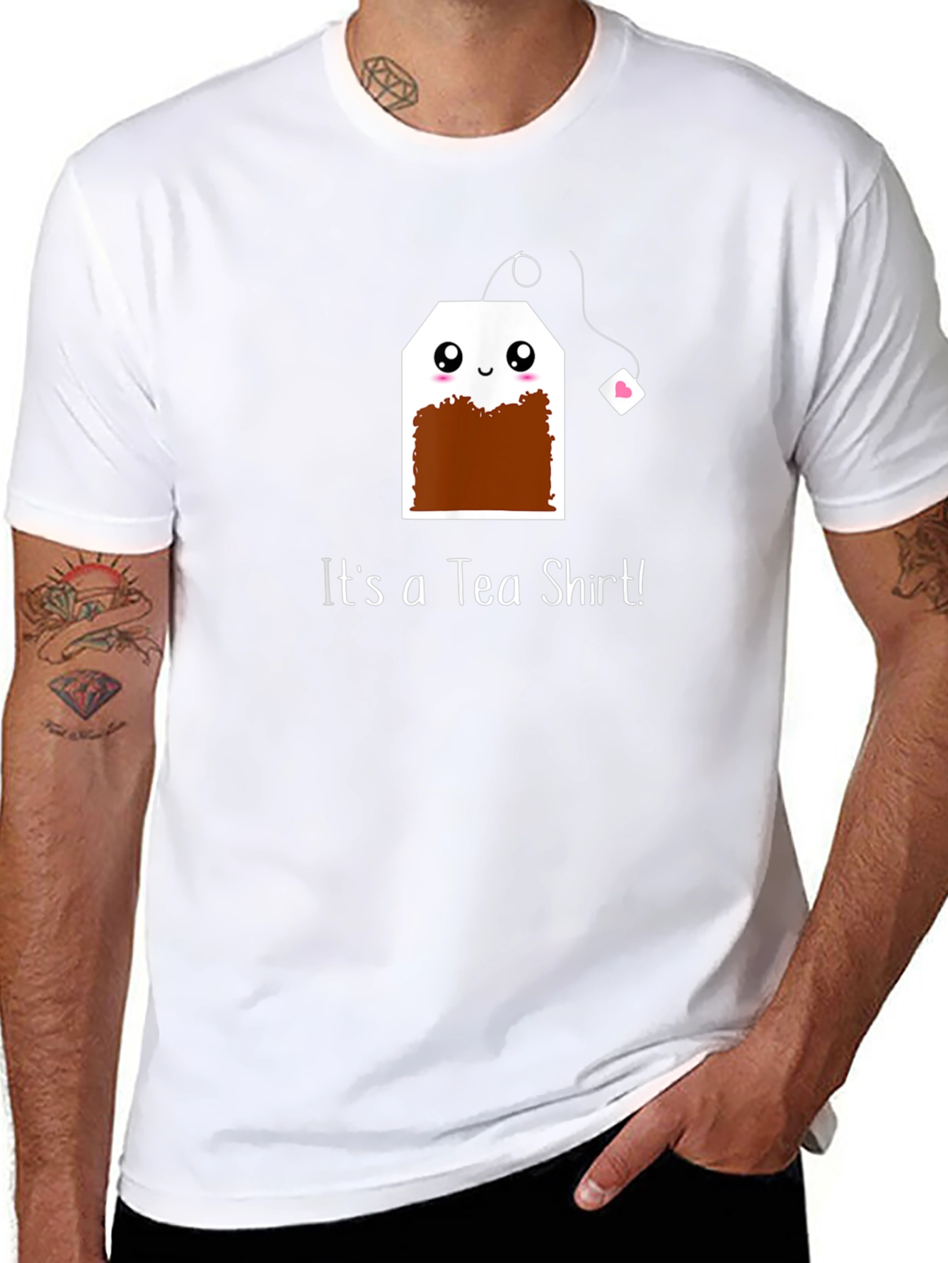 Its a Tea Shirt Black Crewneck