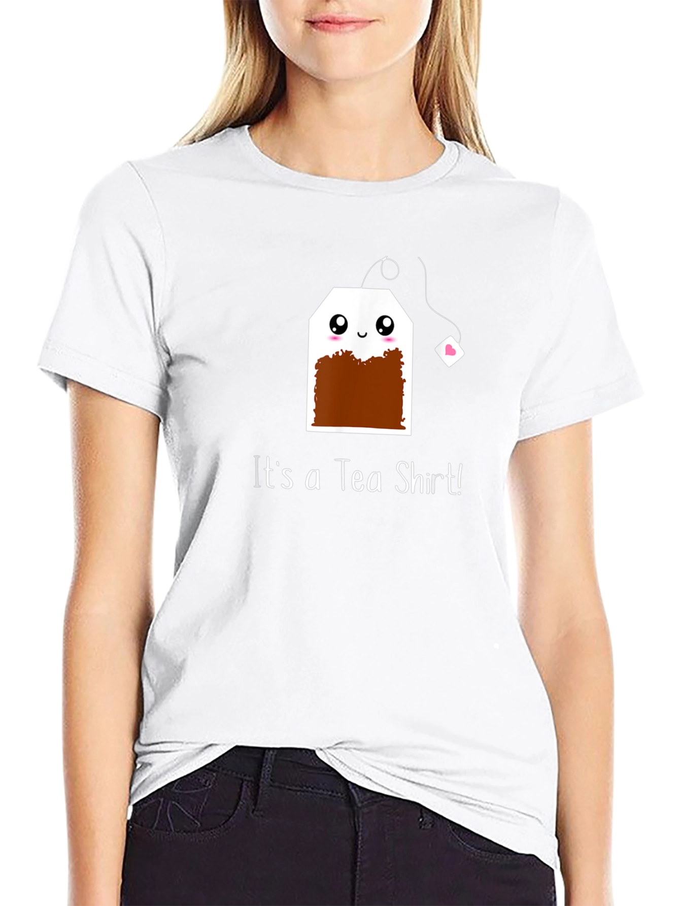 Its a Tea Shirt Black Crewneck