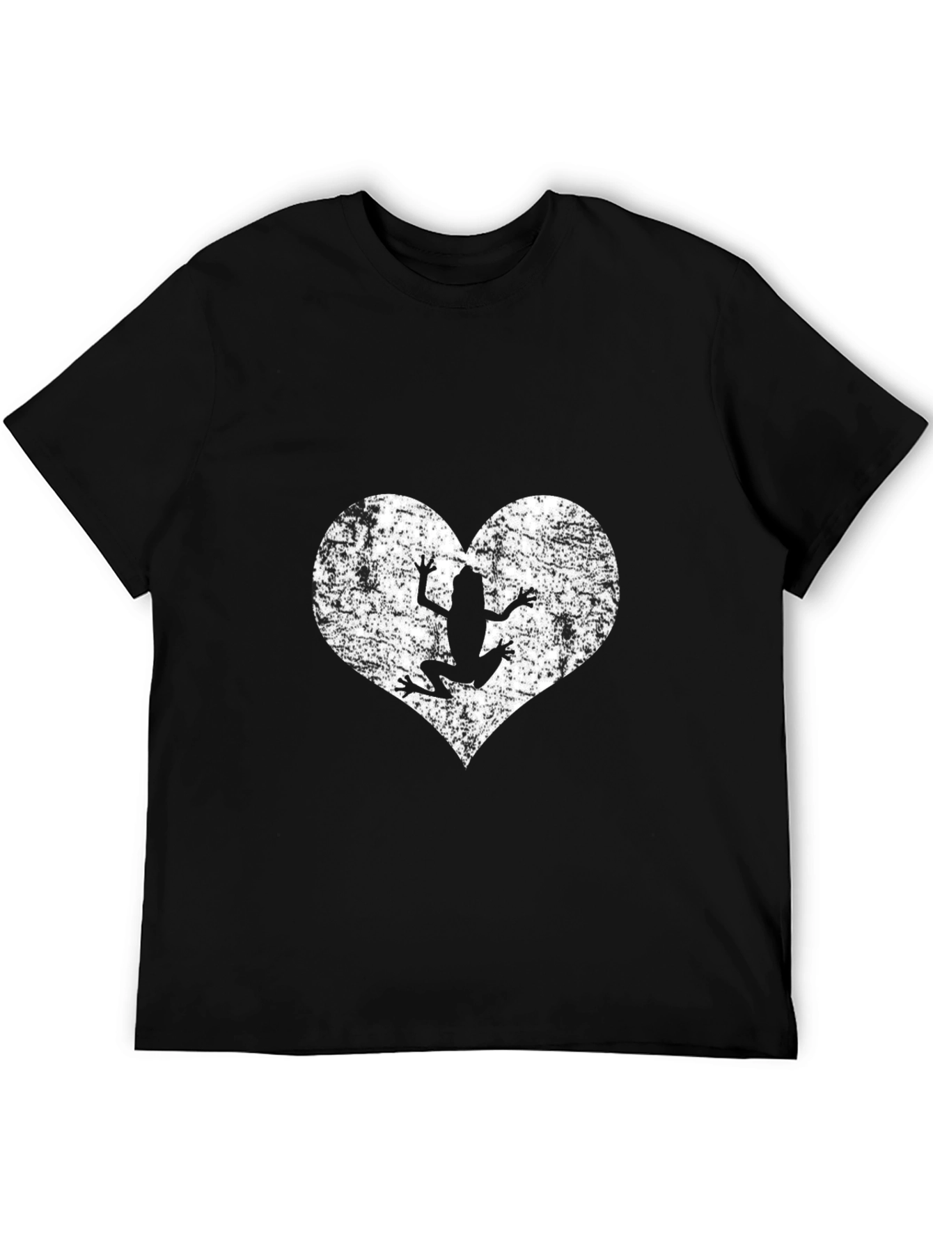 Frog Heart Graphic Tee - Mens Black T-Shirt