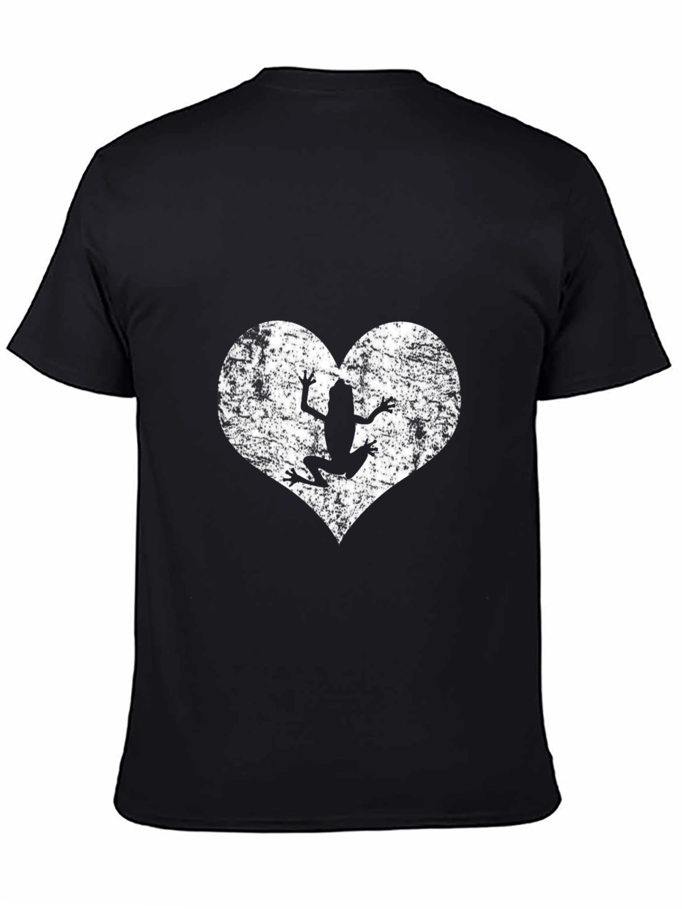 Frog Heart Graphic Tee - Mens Black T-Shirt