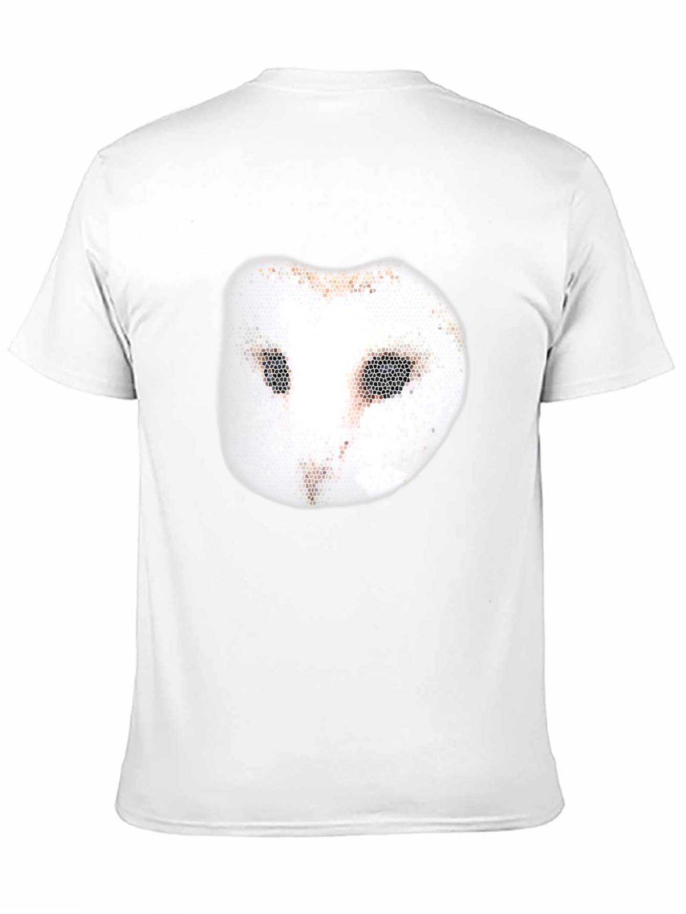 Unique Owl Mask Graphic Tee - Casual Black T-Shirt