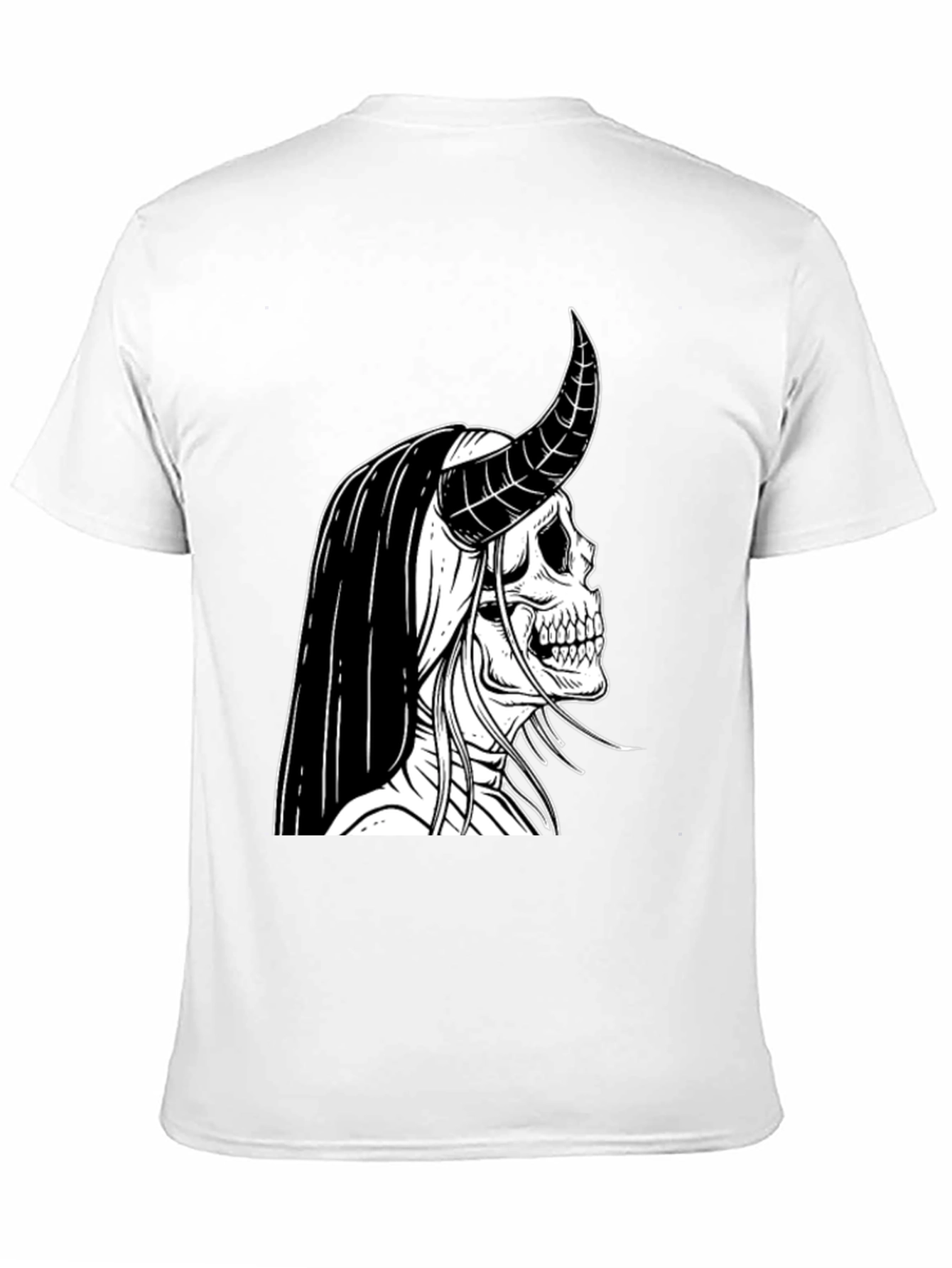 Skull Devil Graphic Tee - Black Cotton T-Shirt