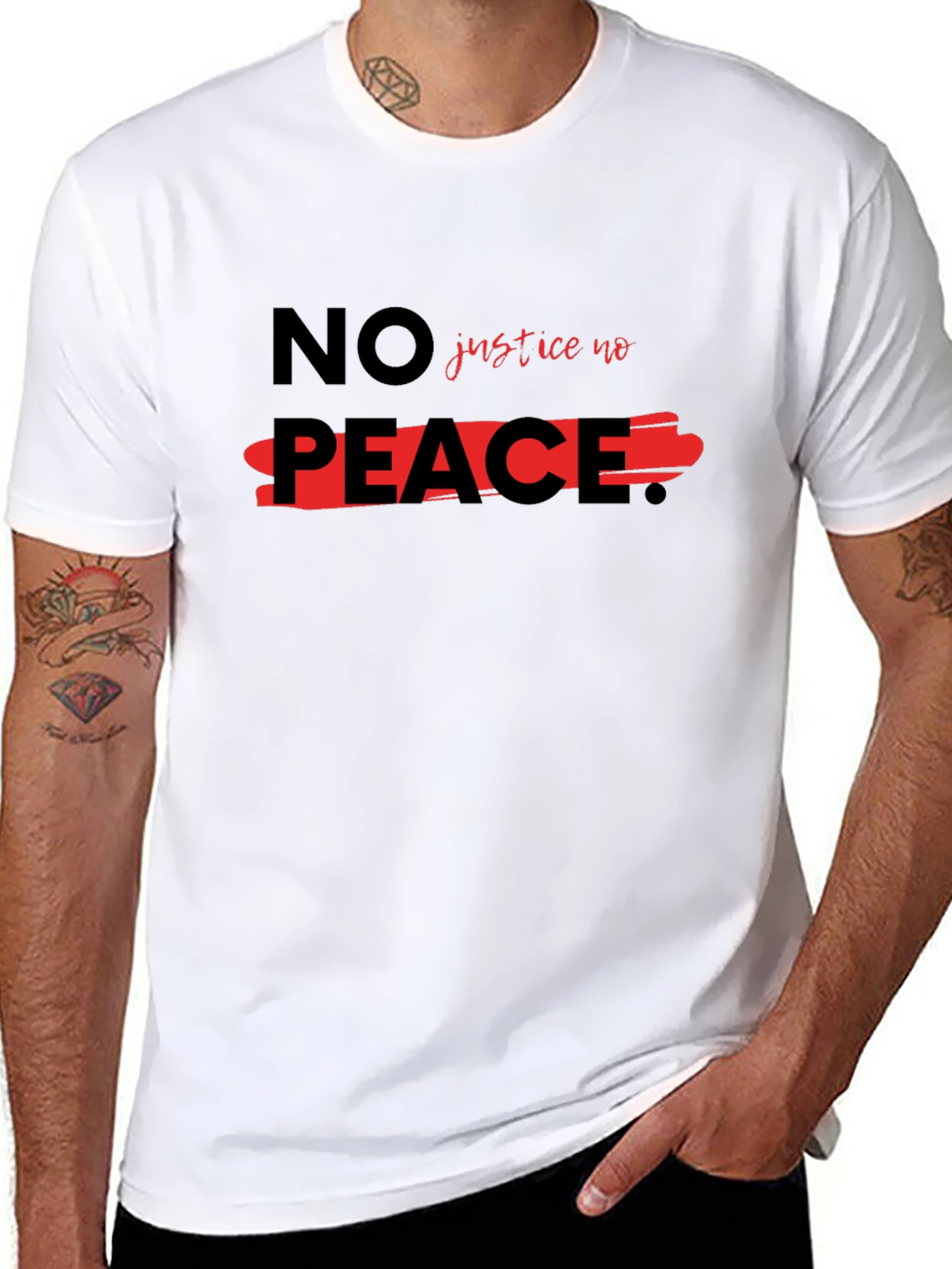No Justice No Peace Black T-Shirt