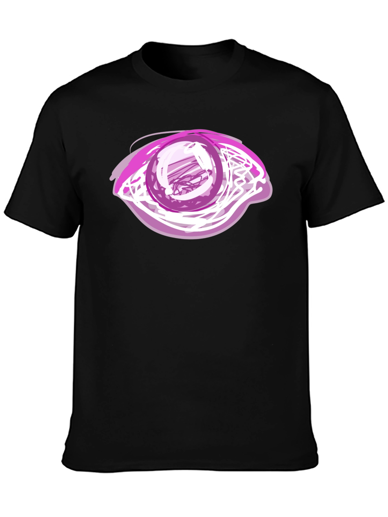 Eye Graphic Black T-Shirt - Bold Artistic Design