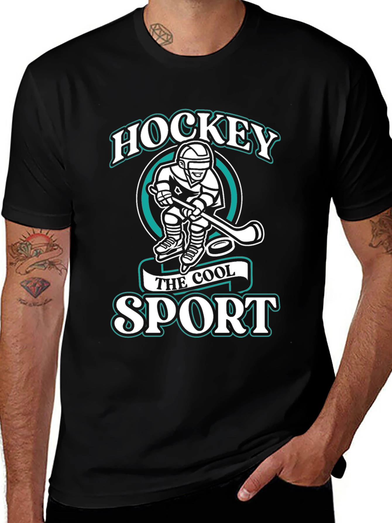 Hockey The Cool Sport Graphic T-Shirt