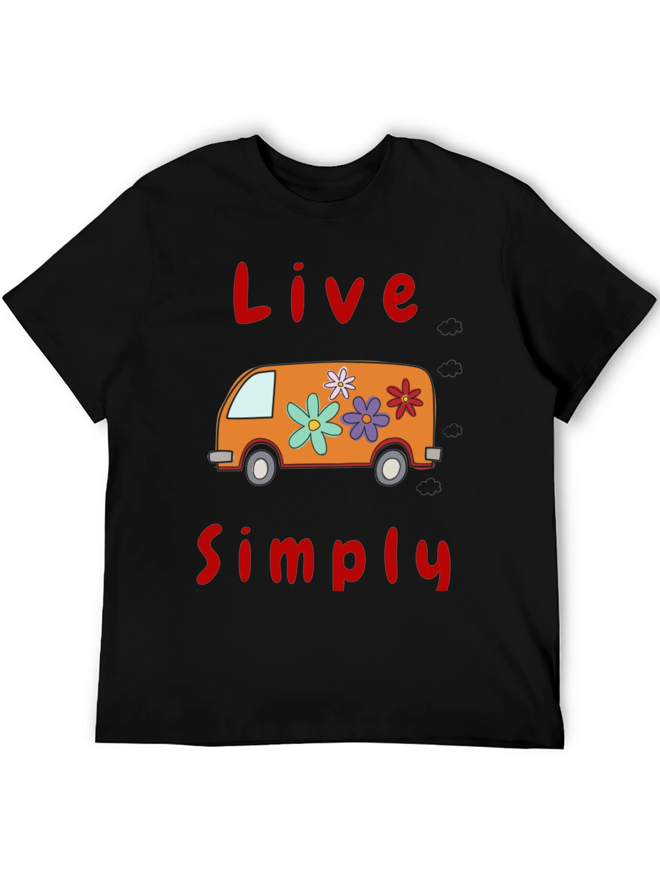 Live Simply Tee - Retro Van Graphic T-Shirt