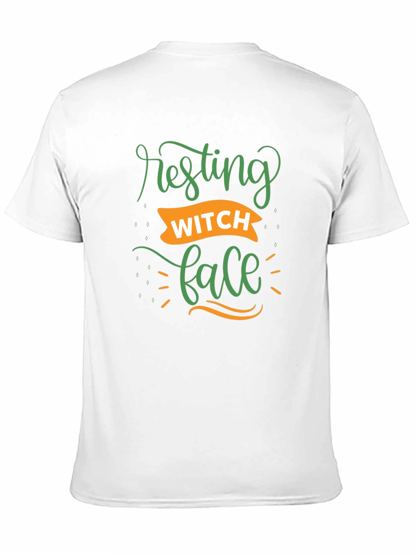 Resting Witch Face Graphic T-Shirt - Black