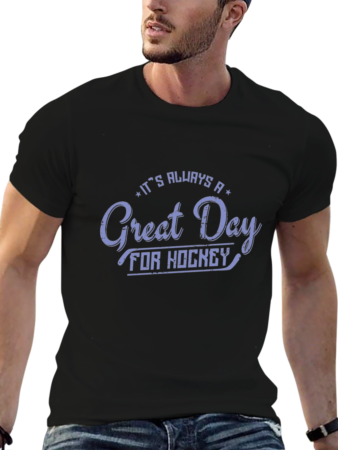 Great Day for Hockey Graphic T-Shirt