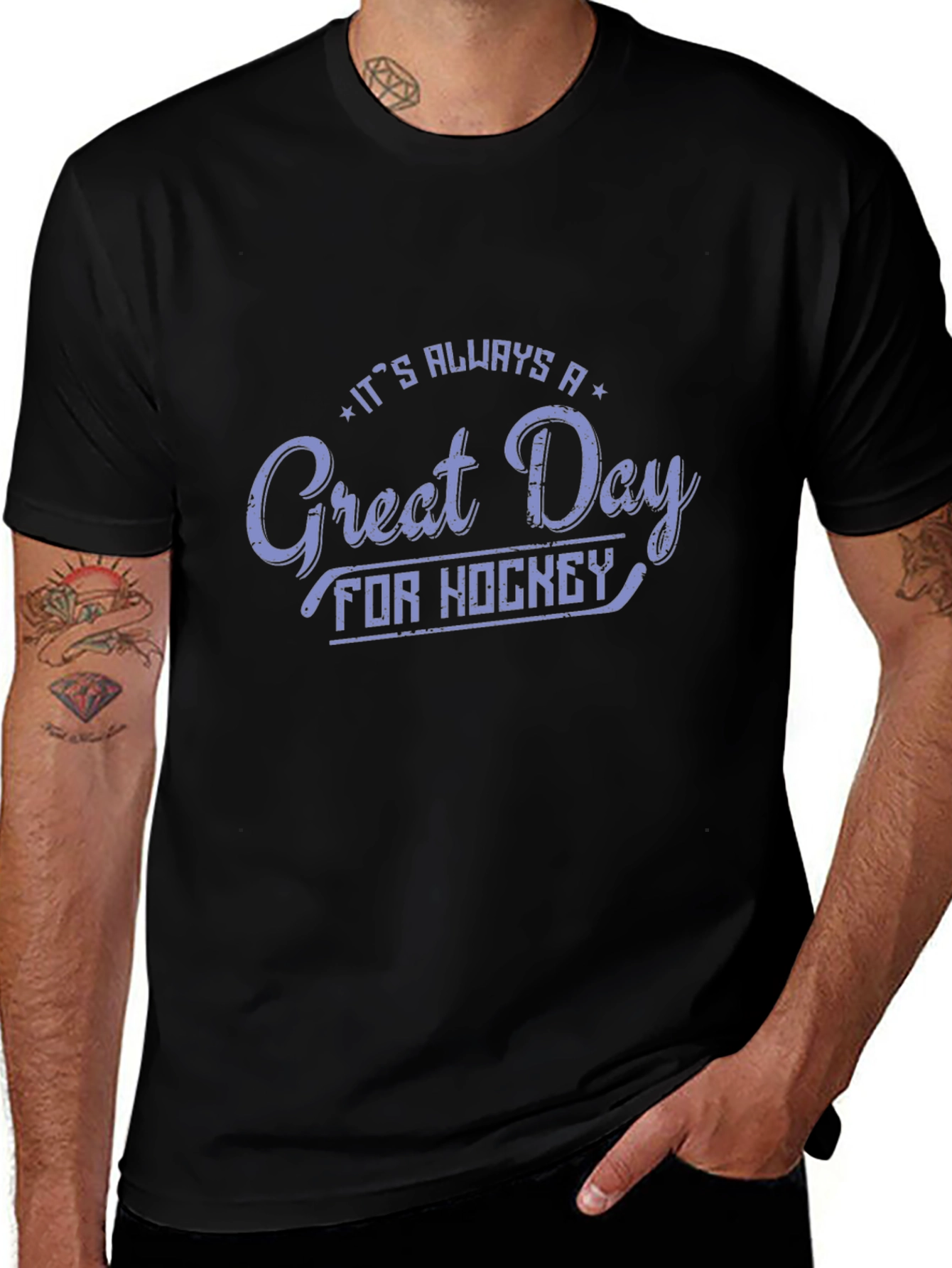 Great Day for Hockey Graphic T-Shirt
