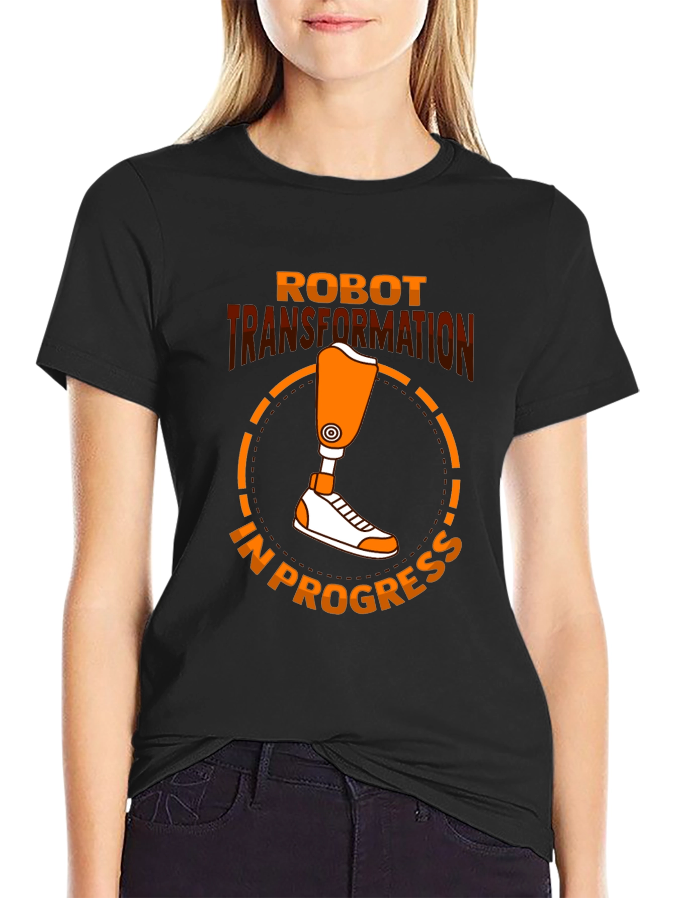 Robot Transformation in Progress Graphic Tee