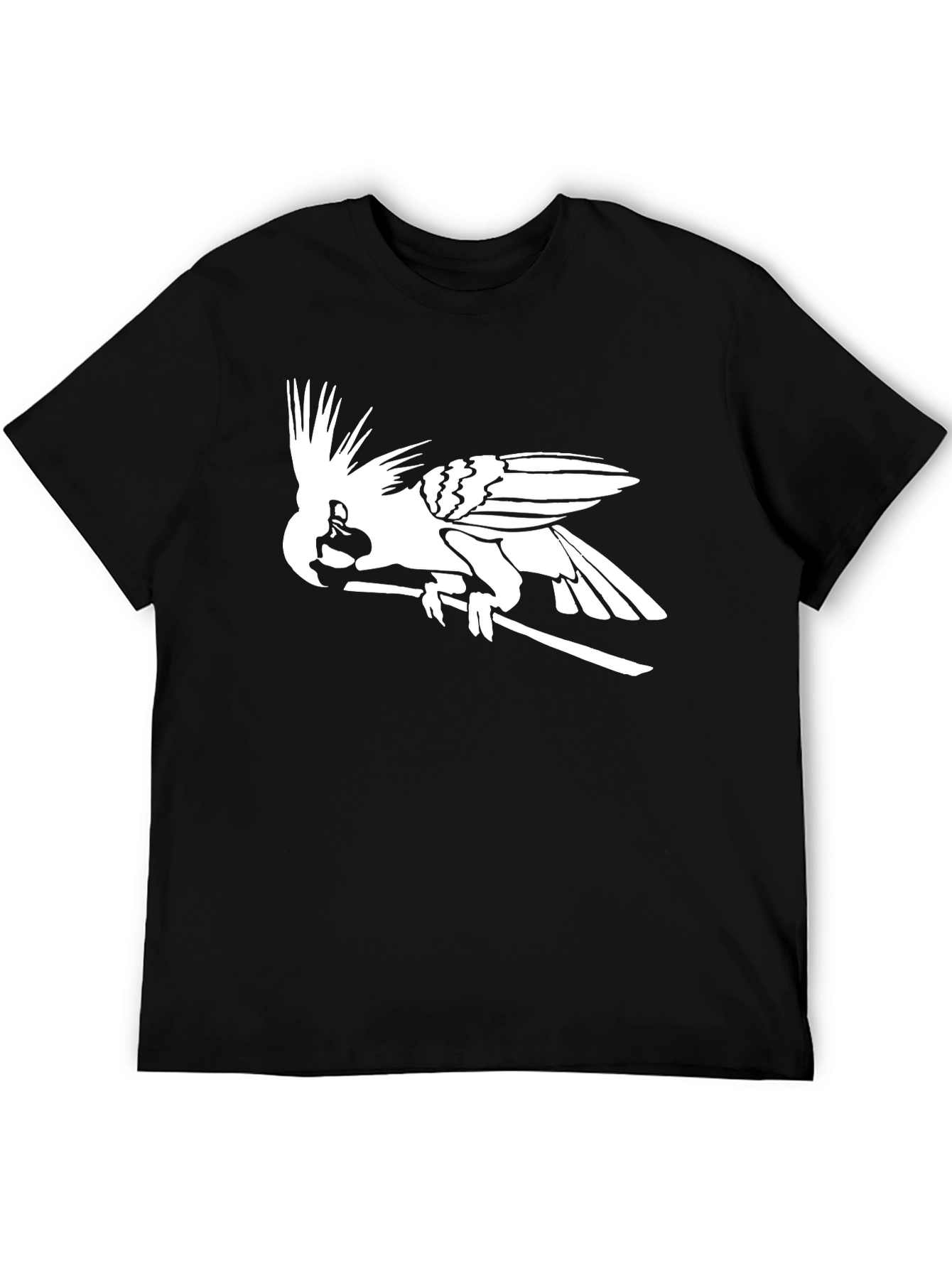 Cockatoo Graphic Tee - Black Cotton Blend