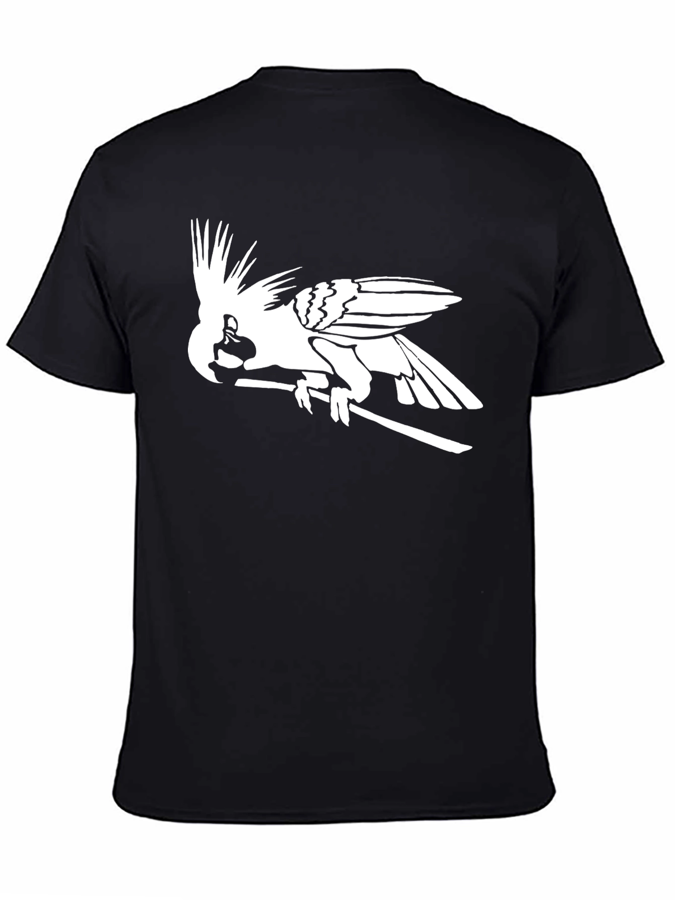 Cockatoo Graphic Tee - Black Cotton Blend