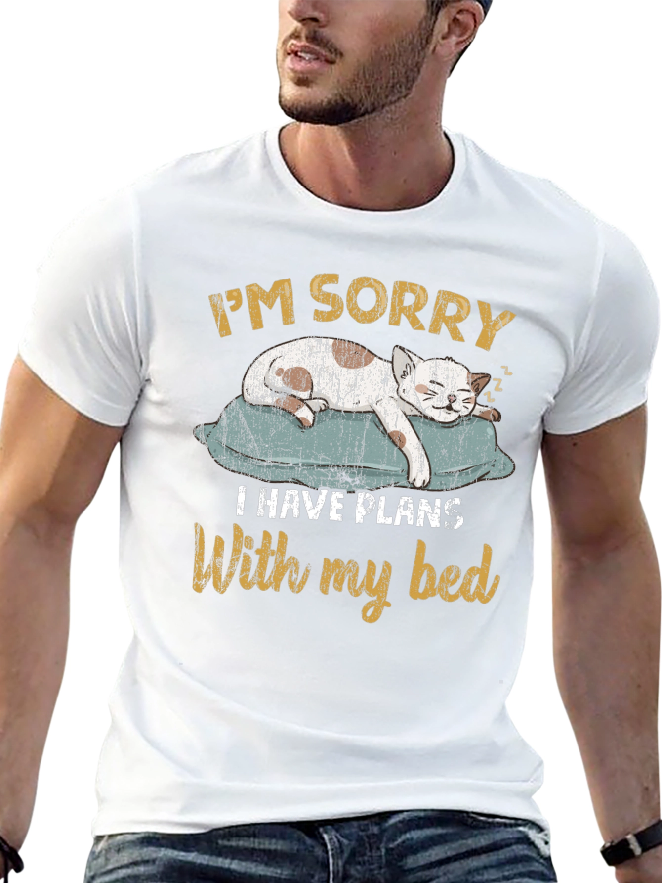 Funny Cat T-Shirt - Im Sorry Bed Plans